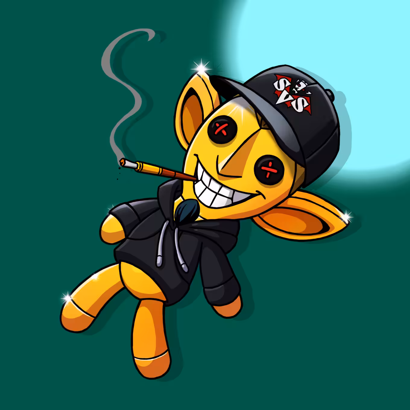 #2492 Sneaky Vampire Teddy