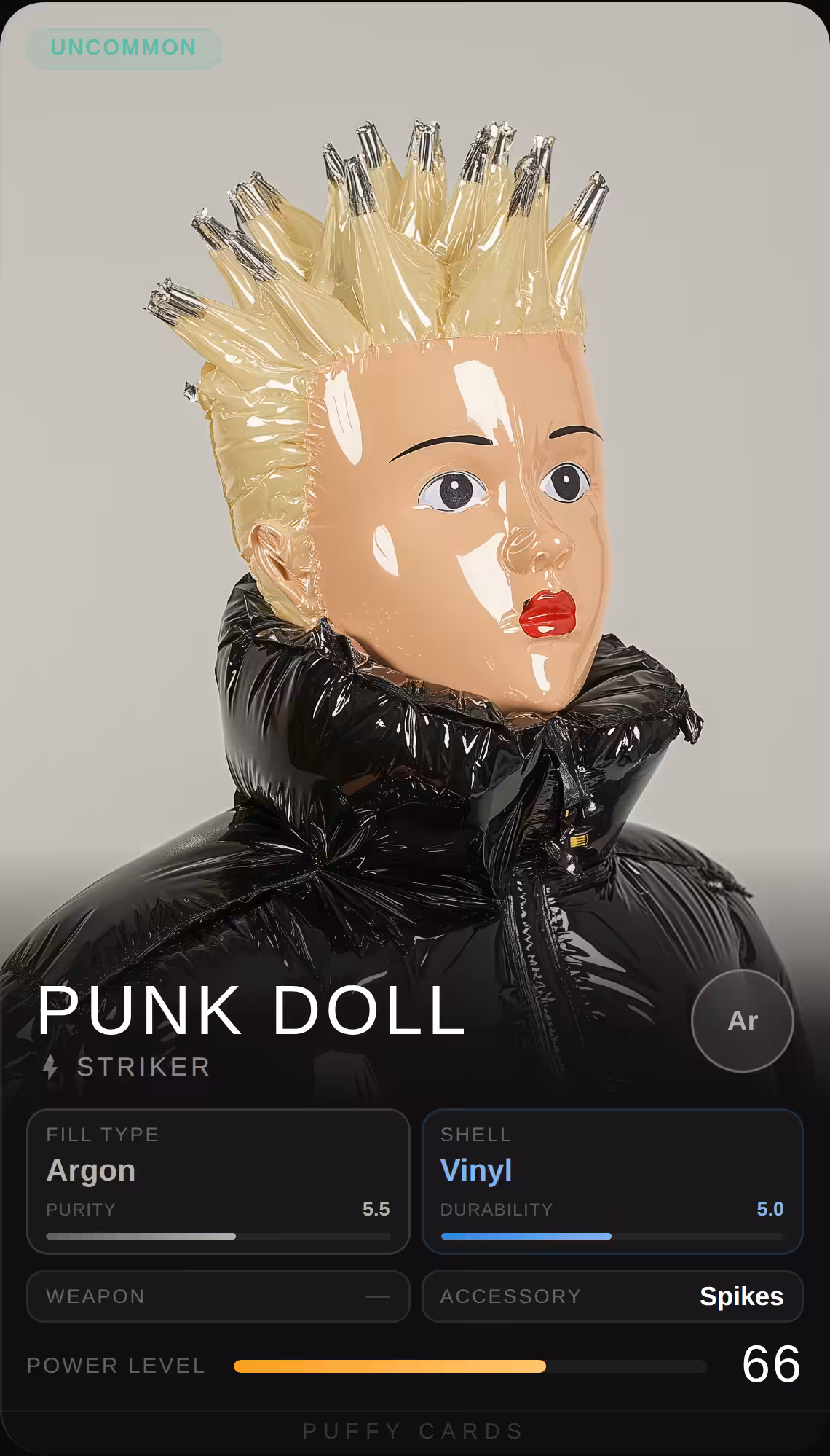 Puffy Cards: Punk Doll