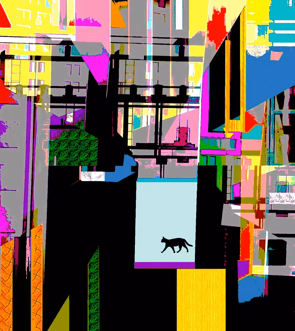 Alley Cat Roams City Jungle