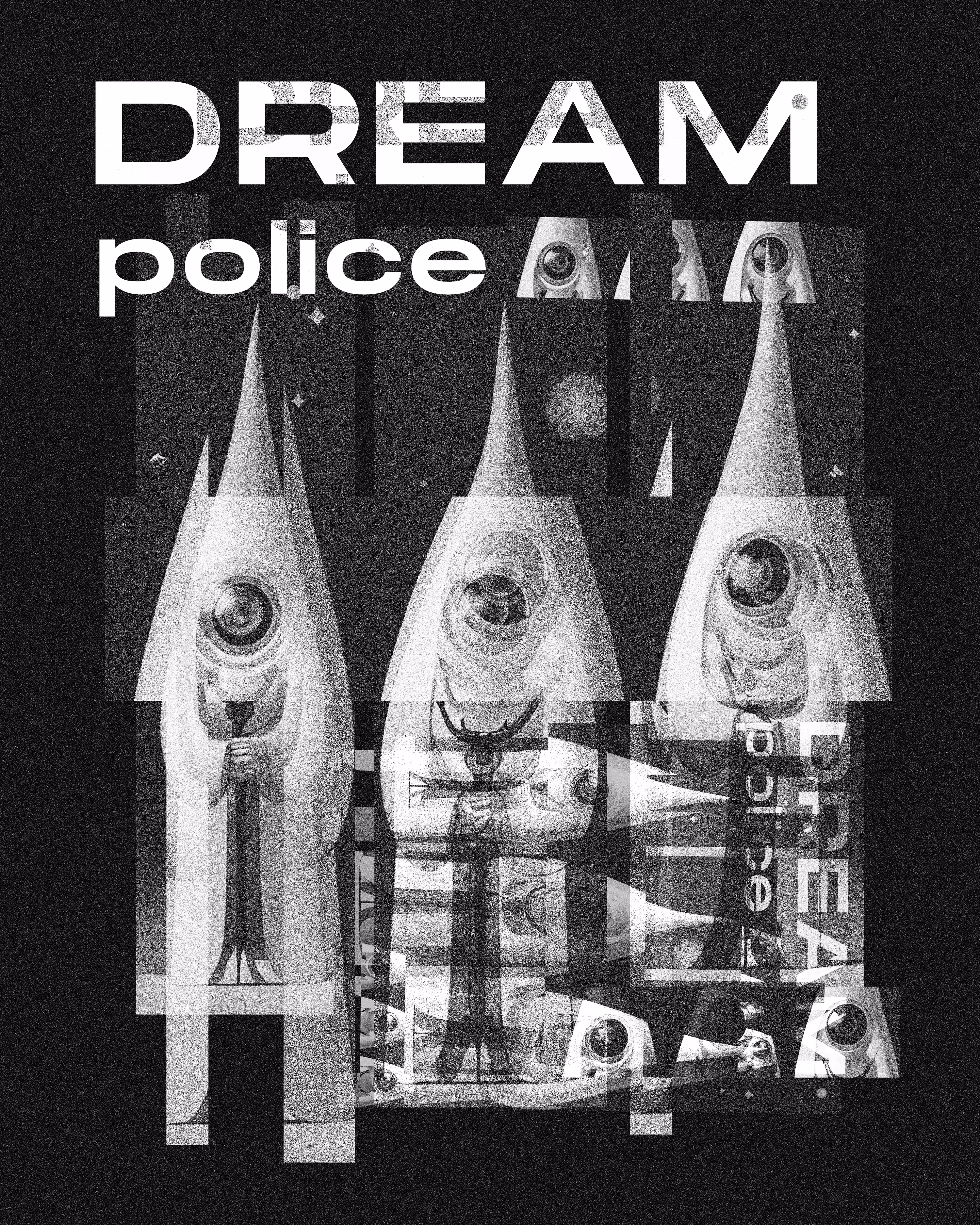 Dream Police Black Poster