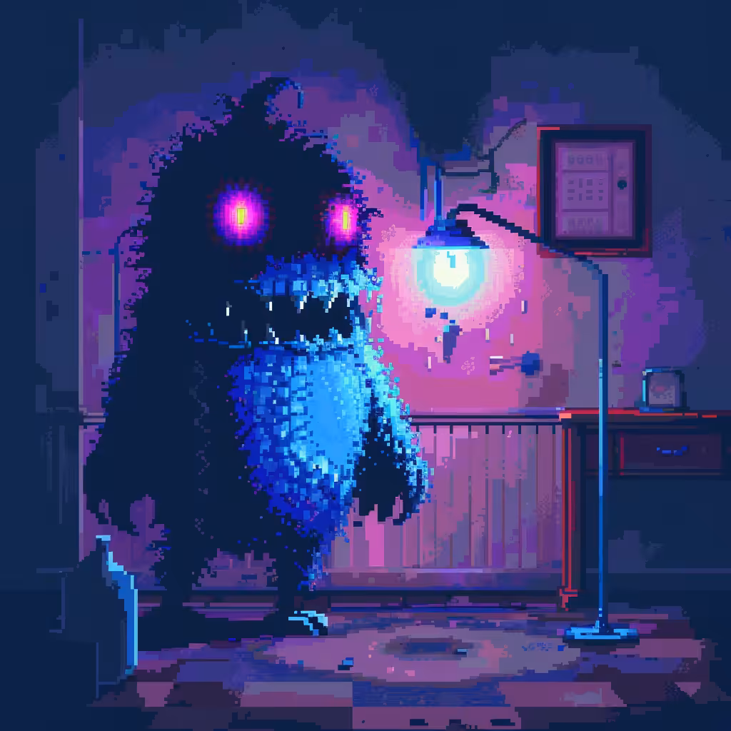 Neon Lamp Monsters on Base #6