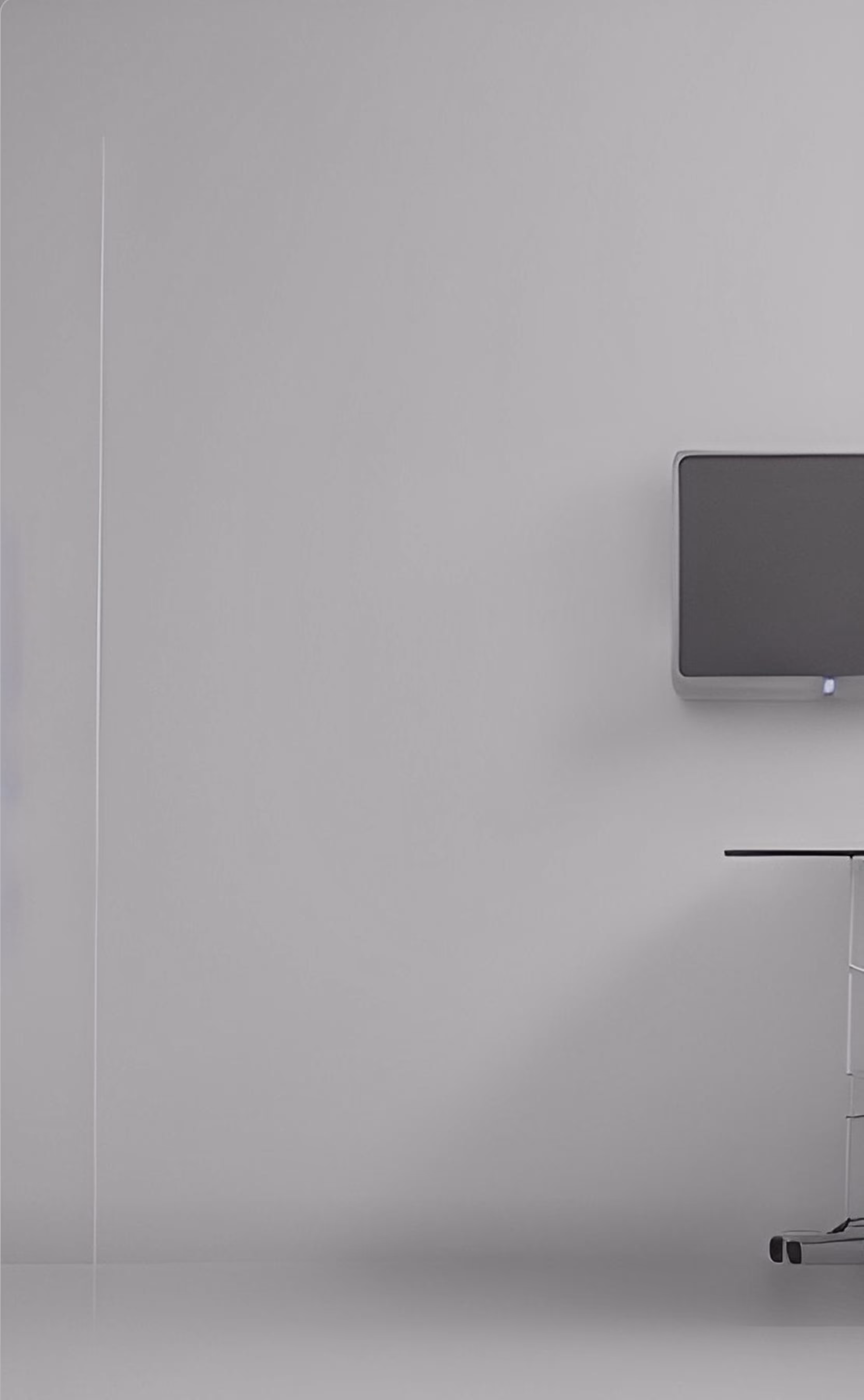 Monitor with Computer Table