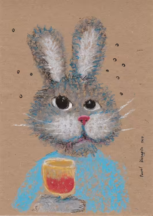 Hare and red wine