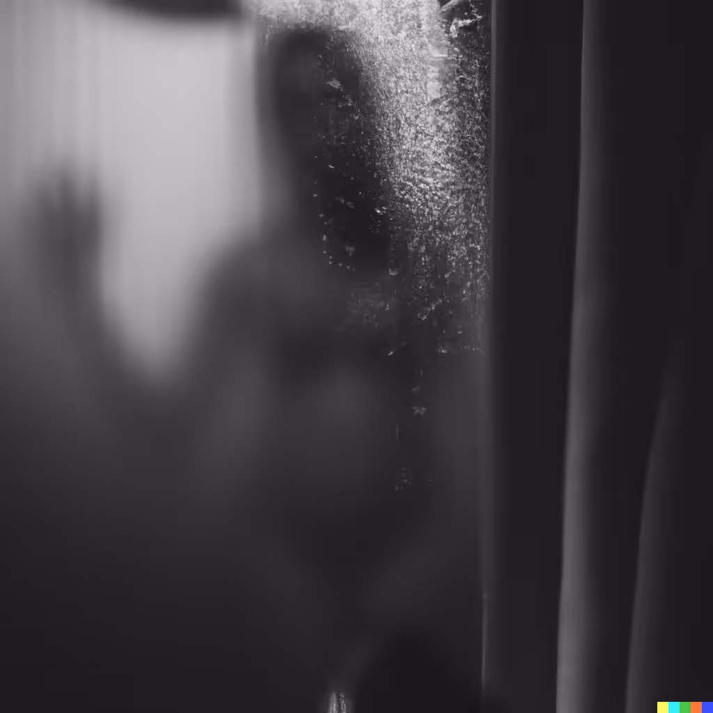 Woman taking shower