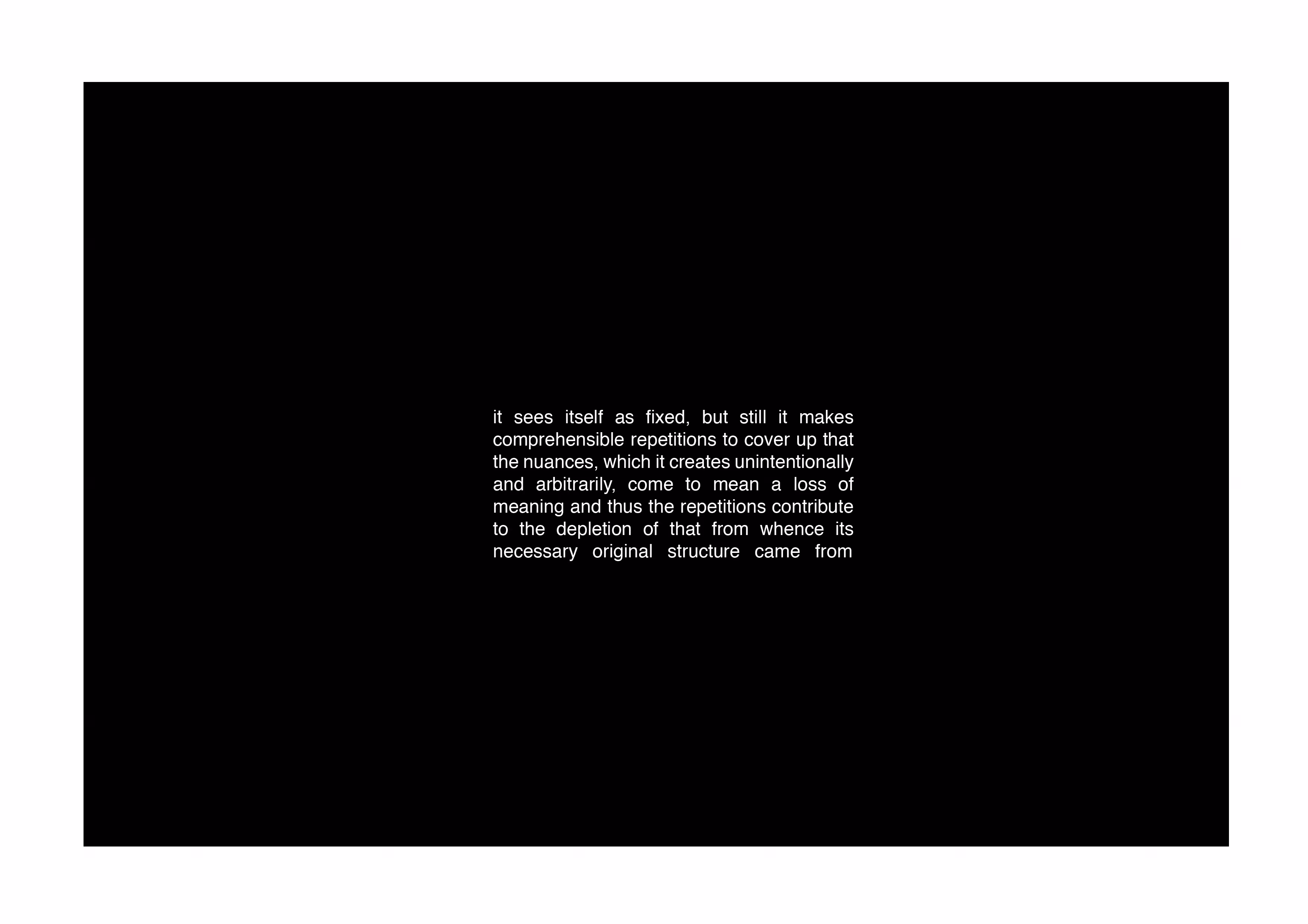THE DISINTEGRATION OF AN ARBITRARY SYSTEM VII/VII