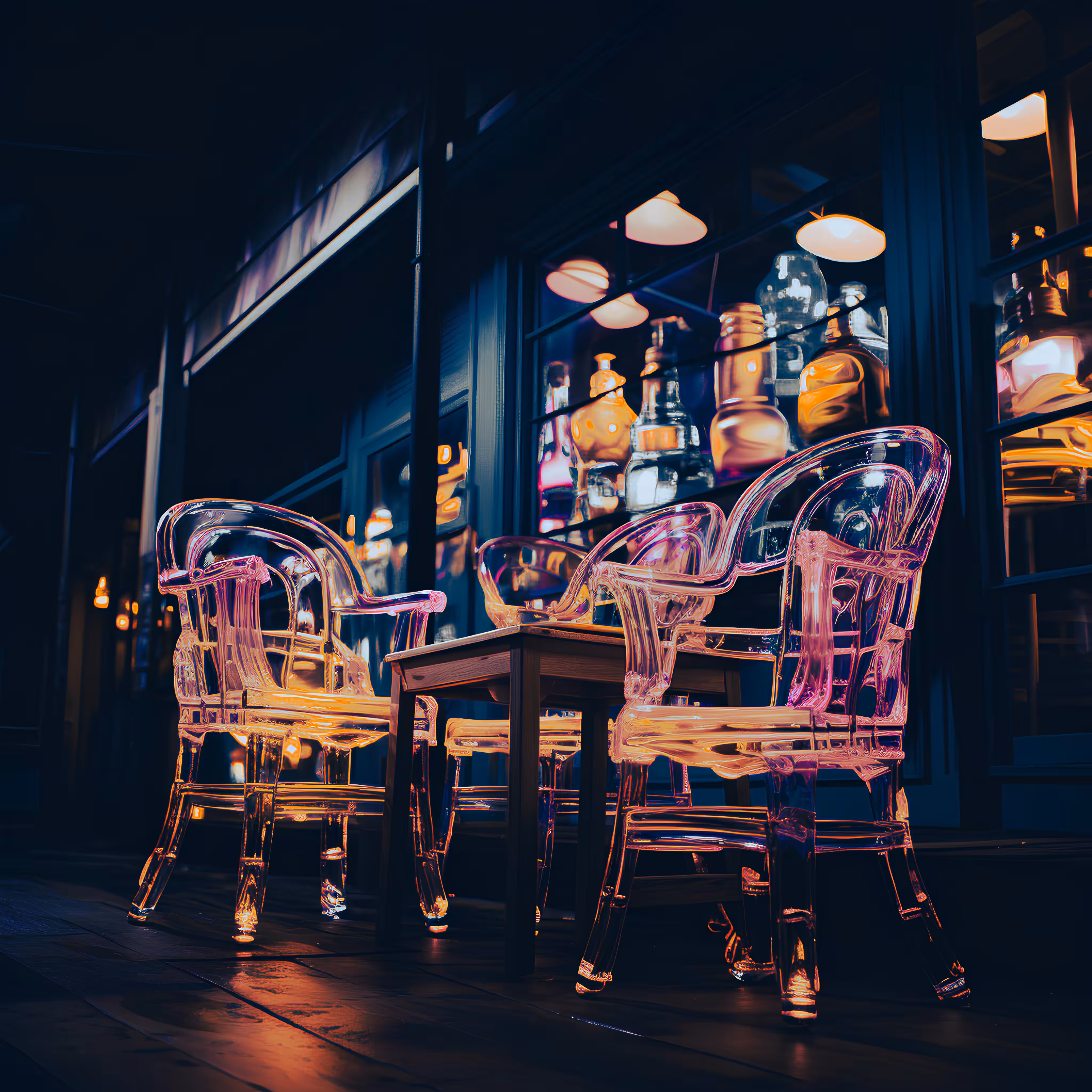 Neon Chairs 