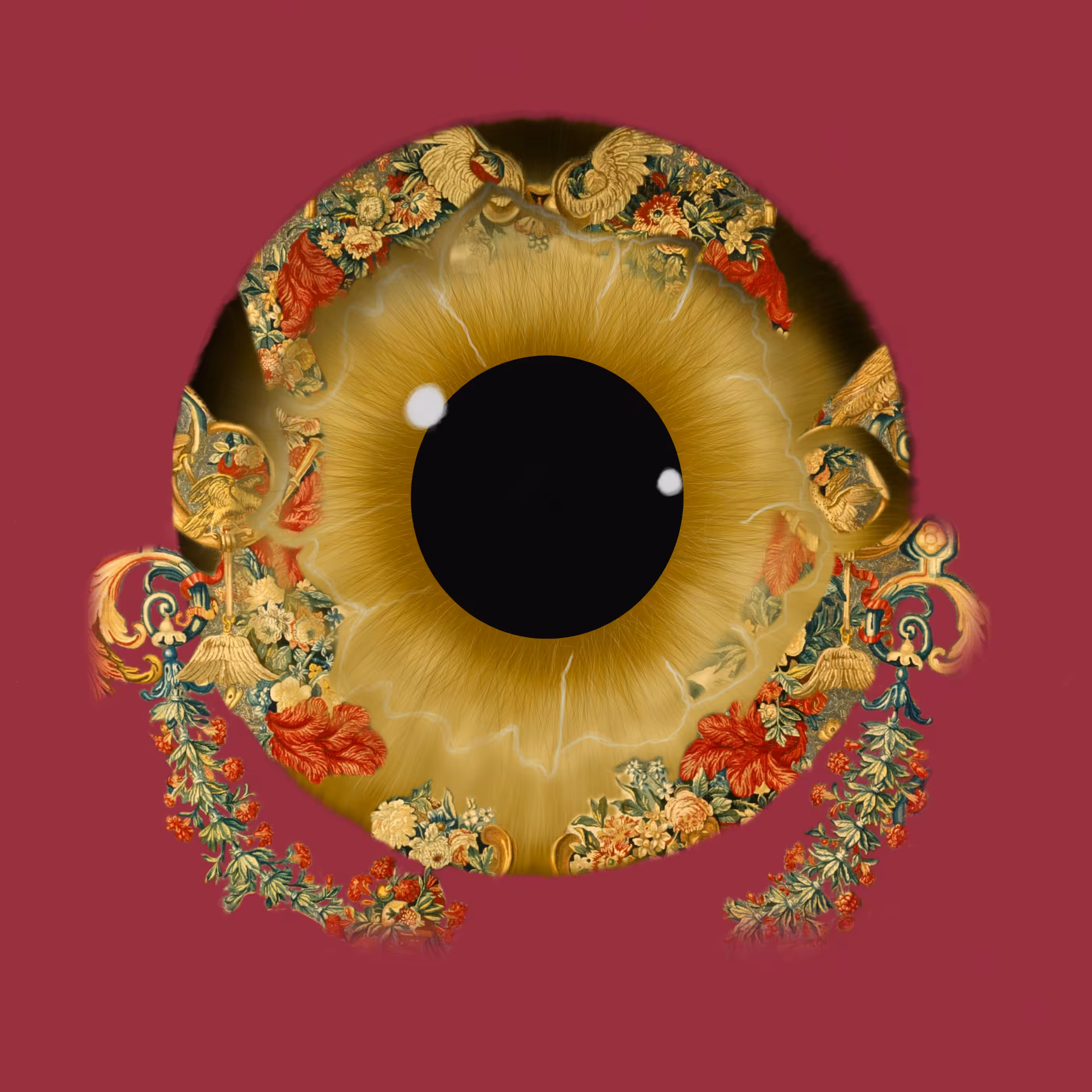 Eyemazing Iris: Avantgarde ‐ Burgundy