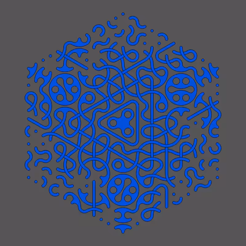 Threefold Symmetry - Dark Variations #8