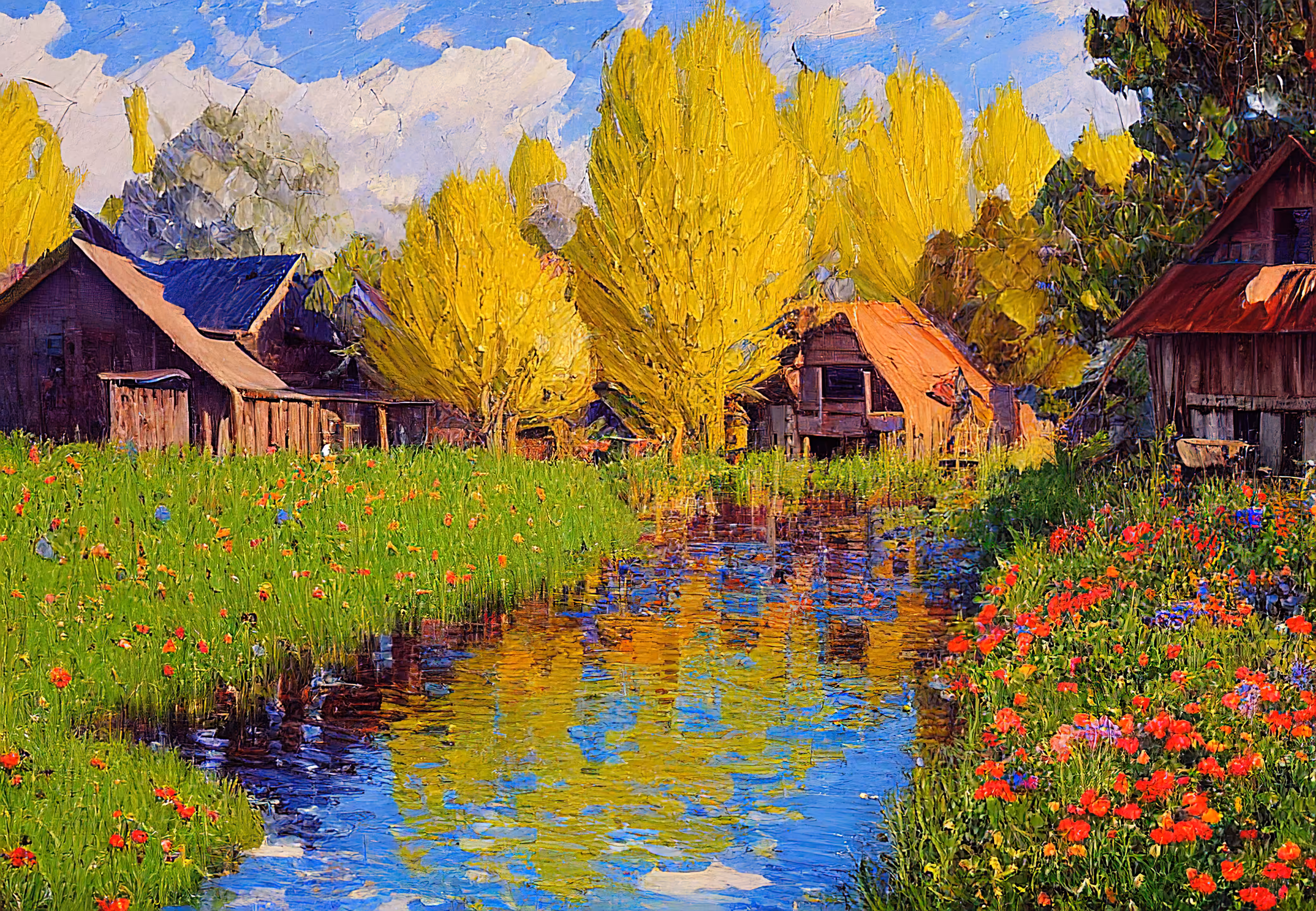 pAInting: Wooden House #8