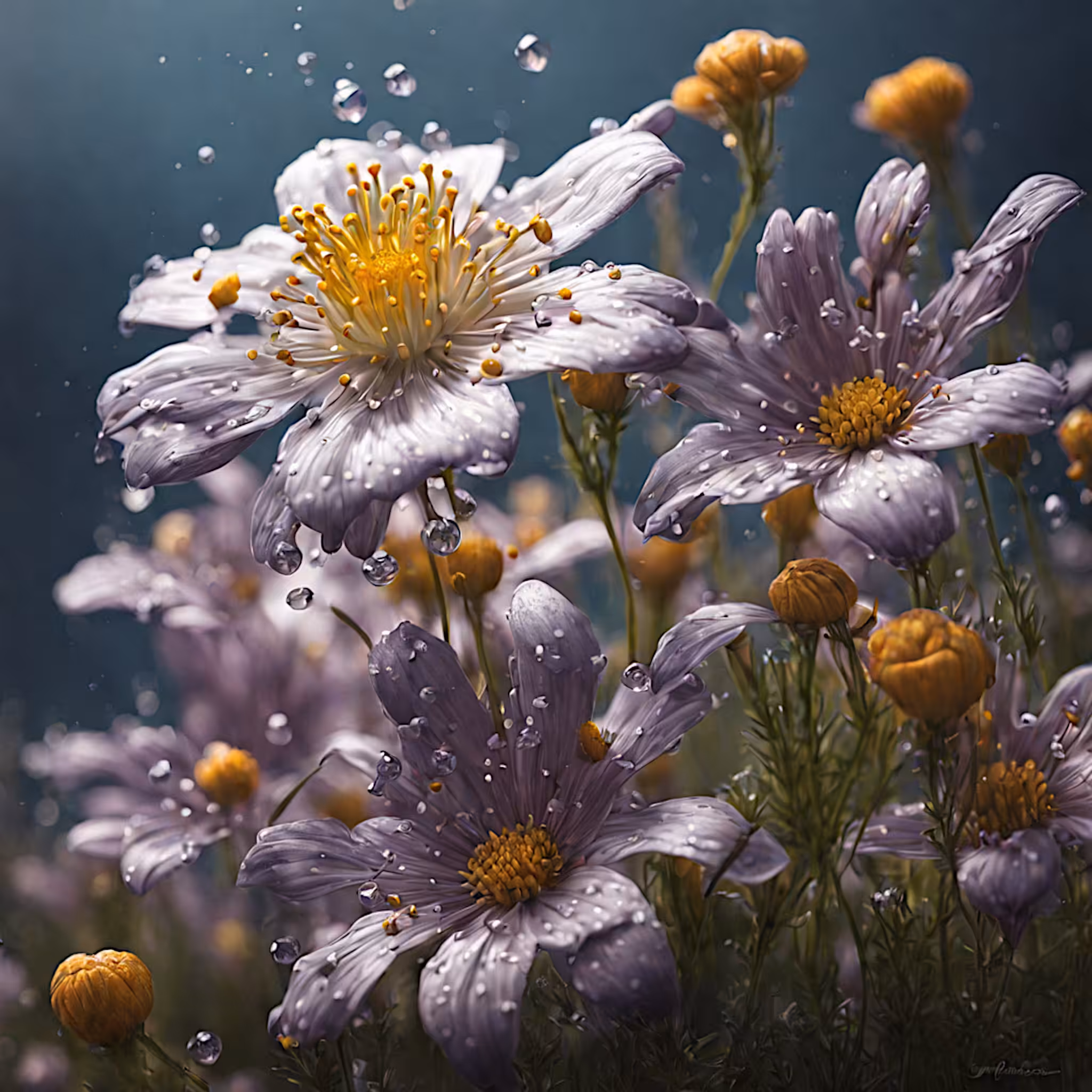“Autumnal shower of flowers”