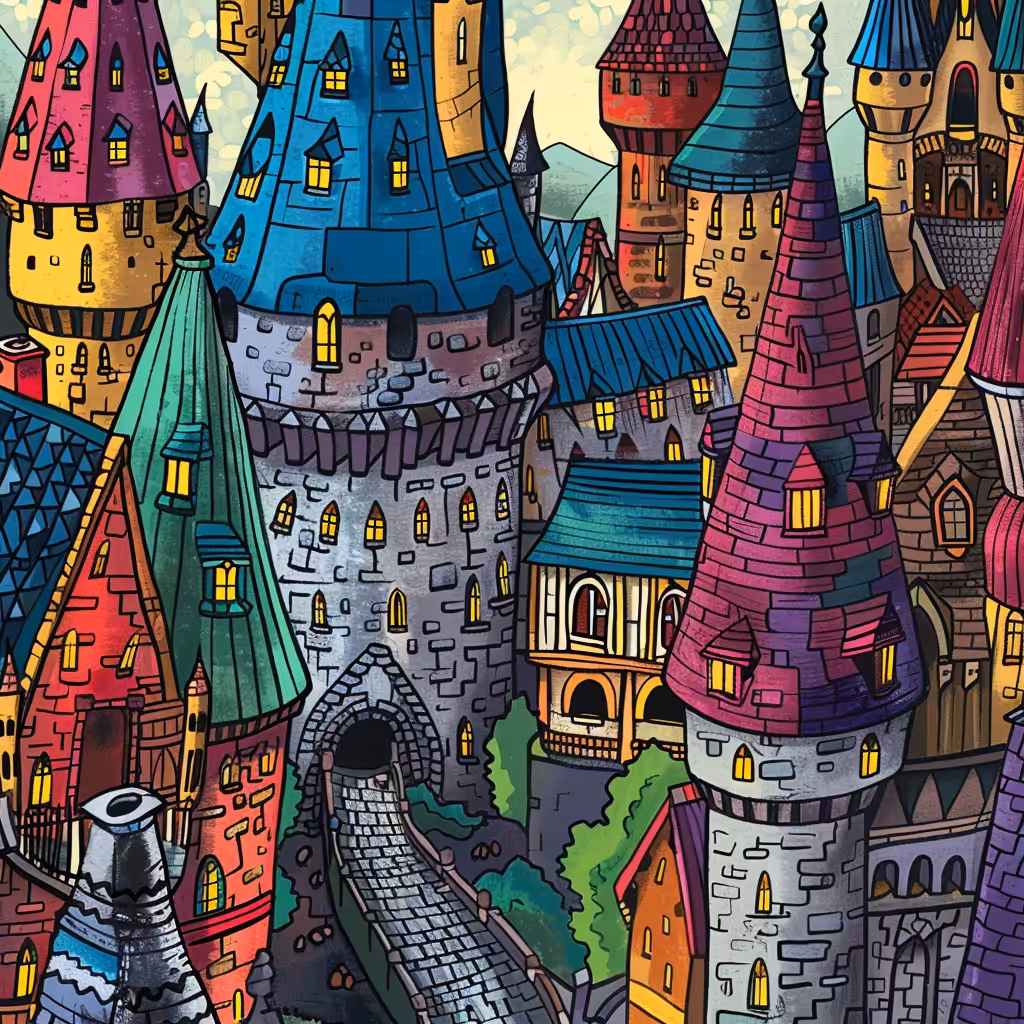 Rainbow city view 3