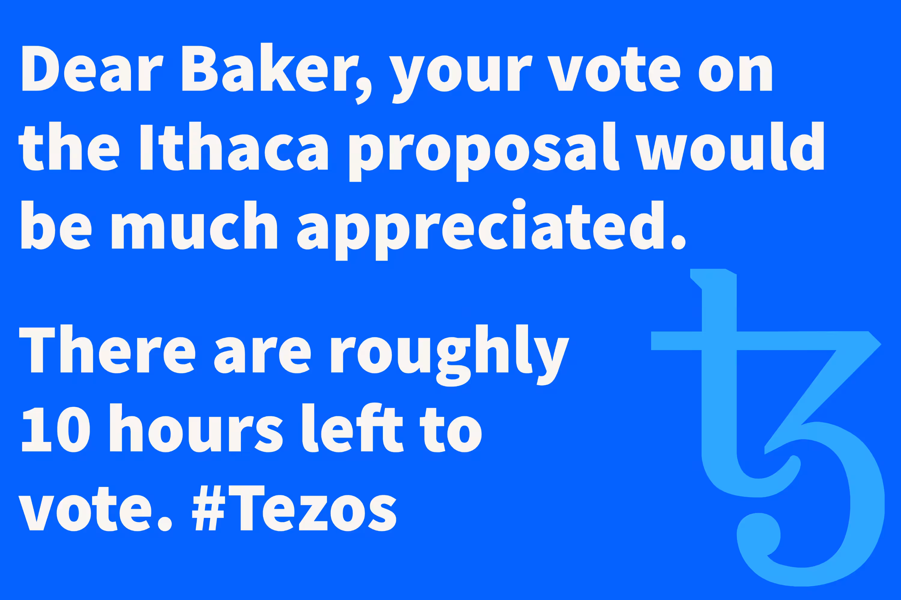 Dear Baker, Vote on Ithaca