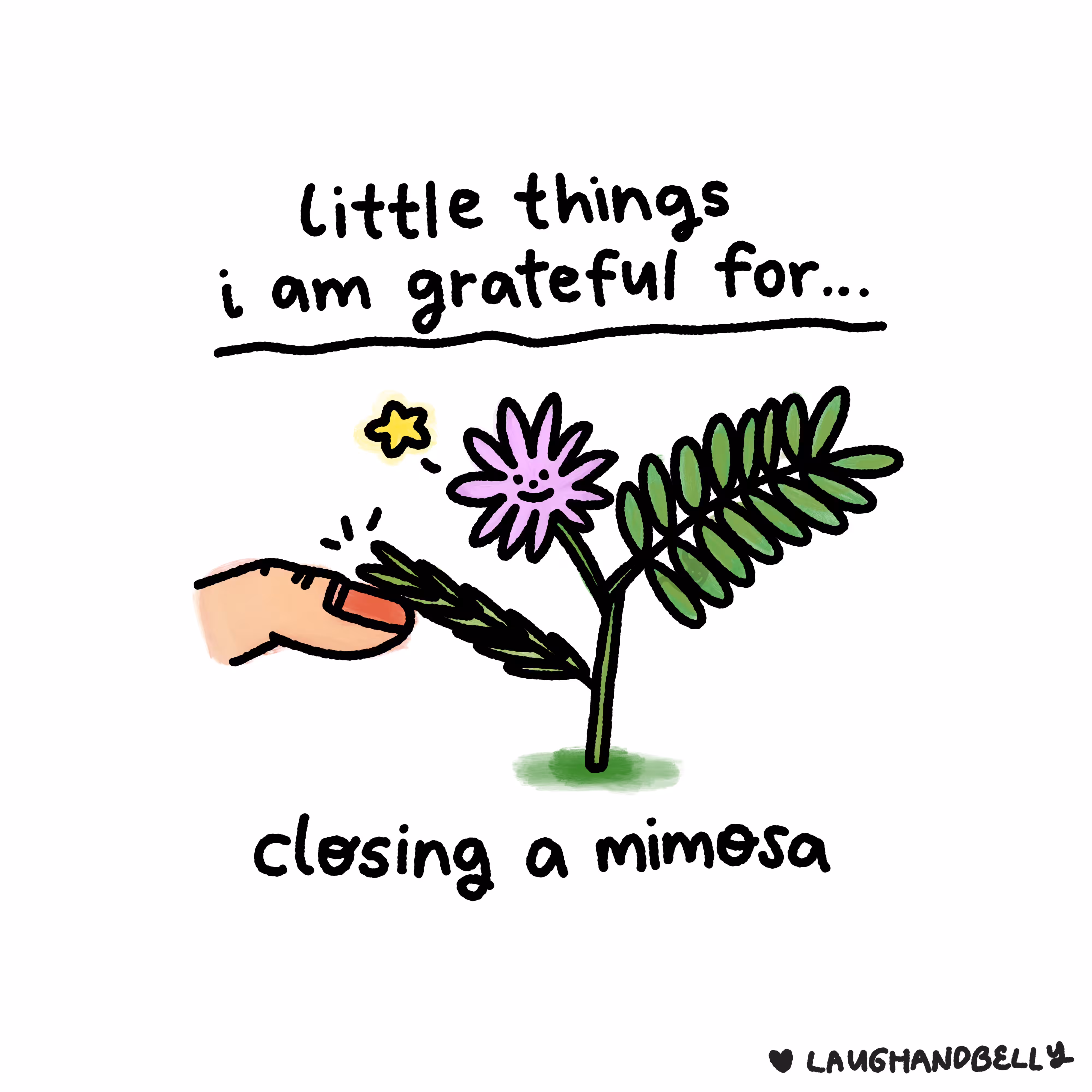 Closing a mimosa