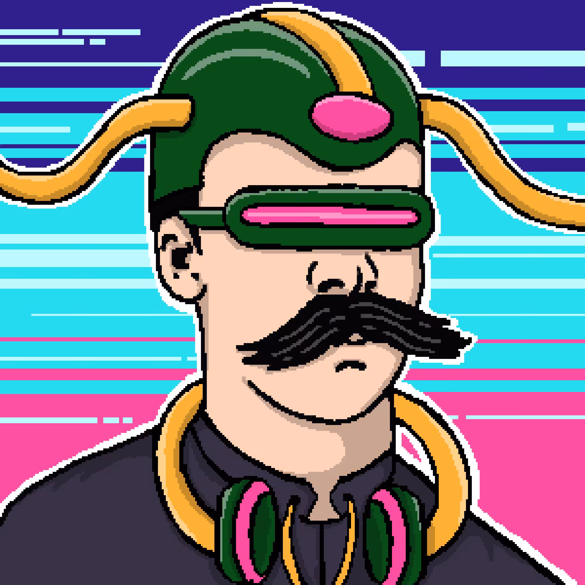 Nietzsche Cyberpunk N-002 Pixel
