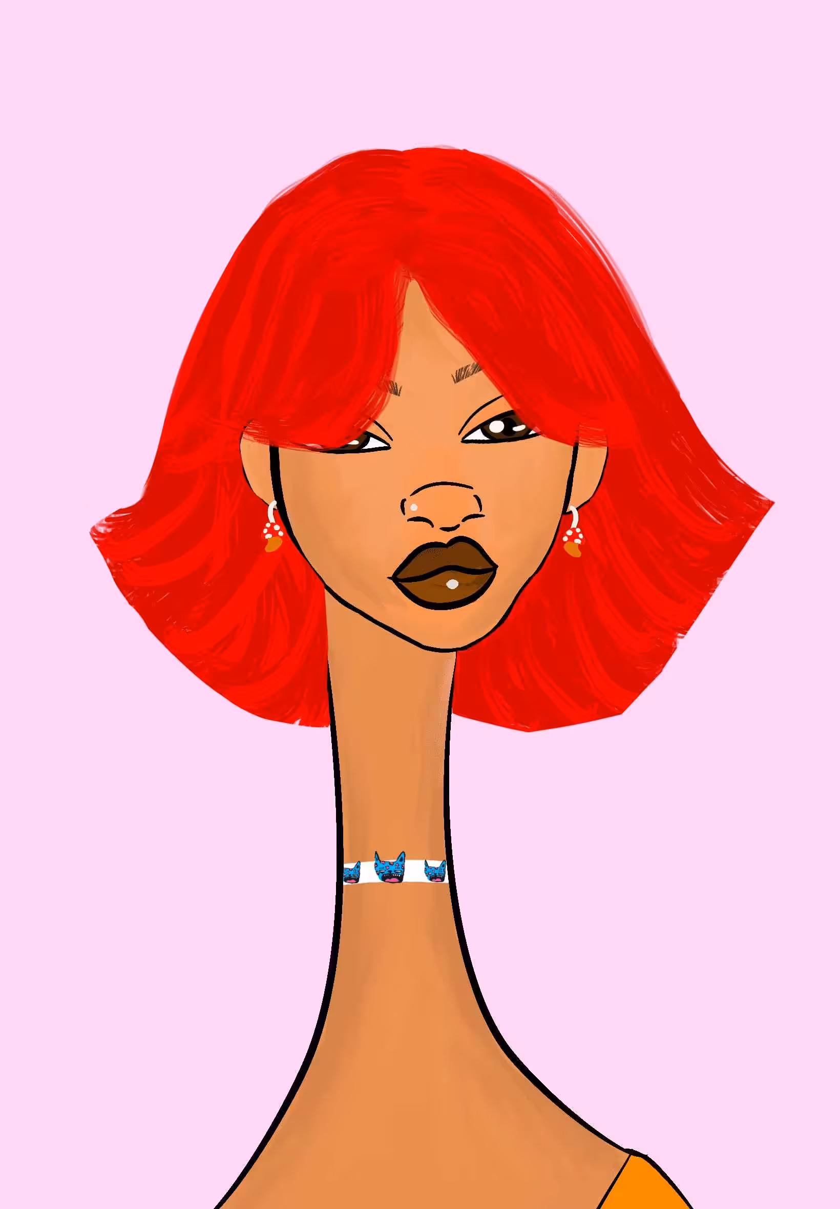 Long Neckie Ladies: Long Neckie Lady #2863