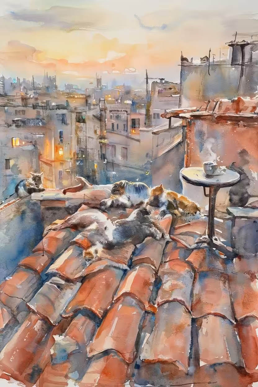 The Happy Valley: Cats on the roof