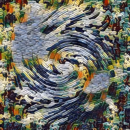 Perfect Abstract Art Polygon: Puzzle Pieces Twisted