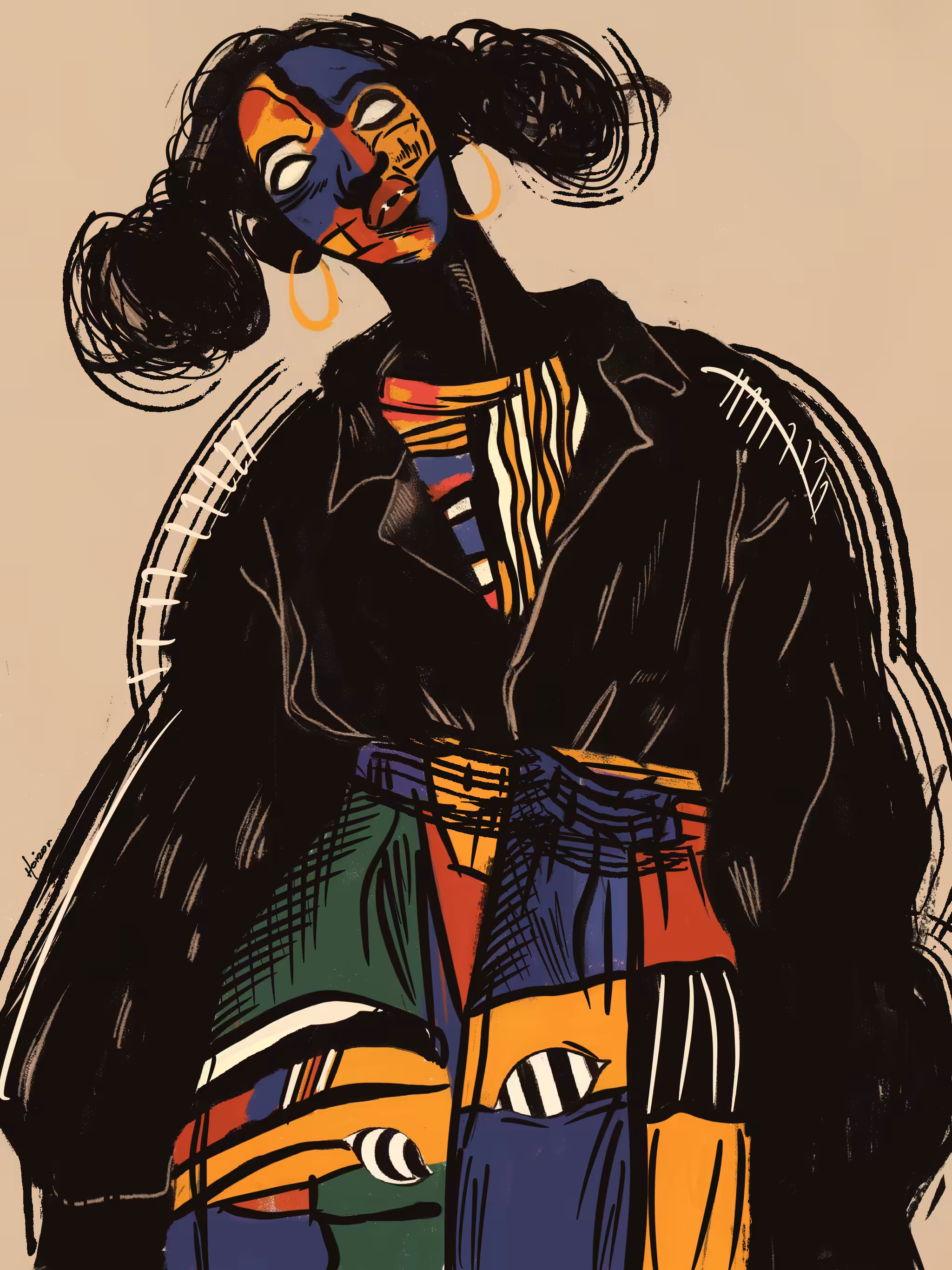 A playful lady