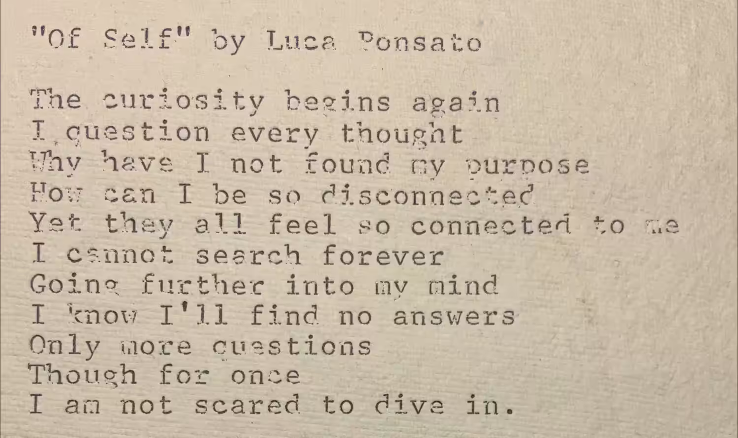 Of Self
