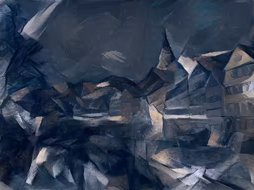 Neural Style Transfer: Ri Tuebingen Neckarfront - Gi Picasso Seated Nude,
"A Neural Algorithm of Artistic Style", Figure  2