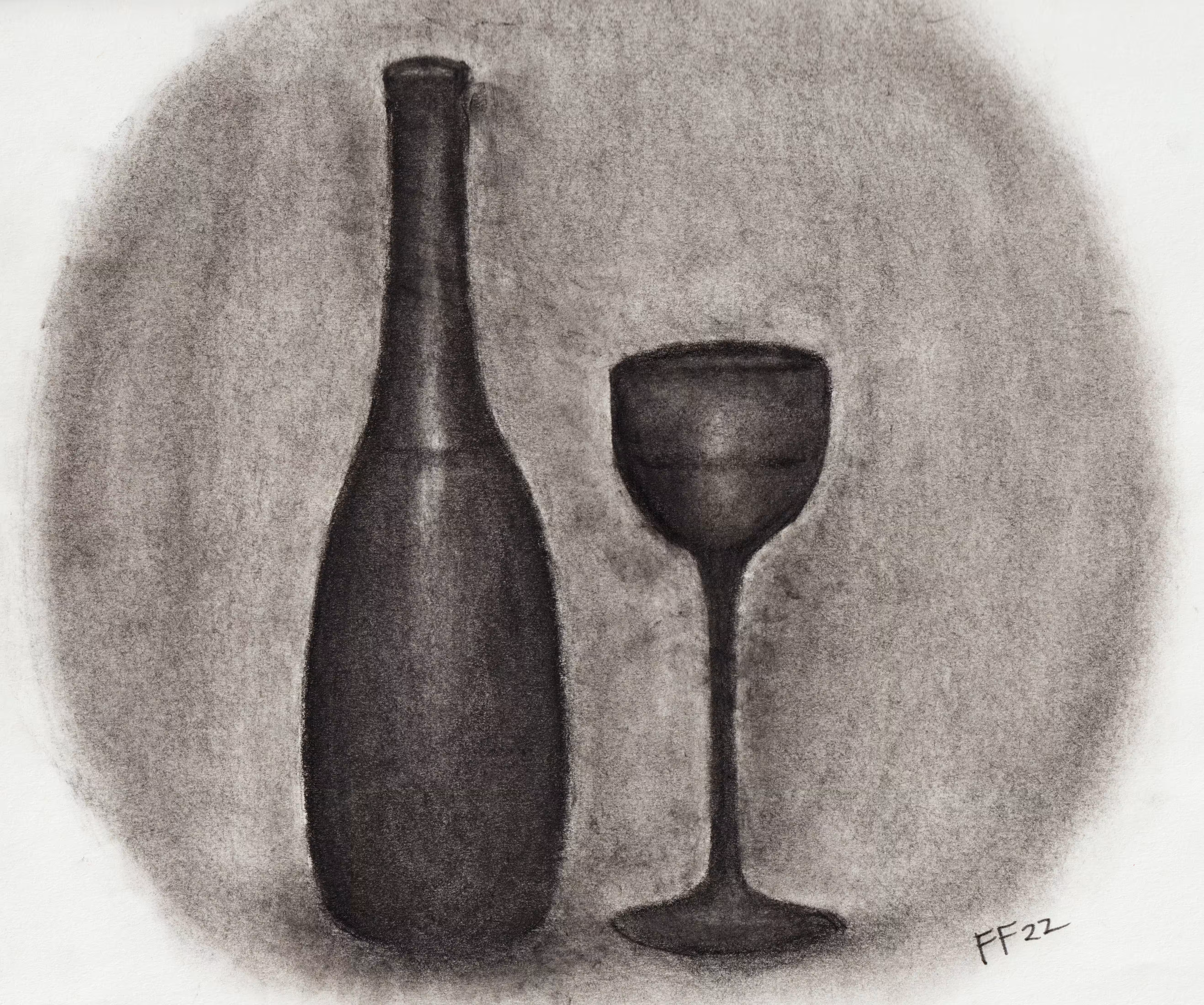 The Lloyds Collection: Still life with wine and glass