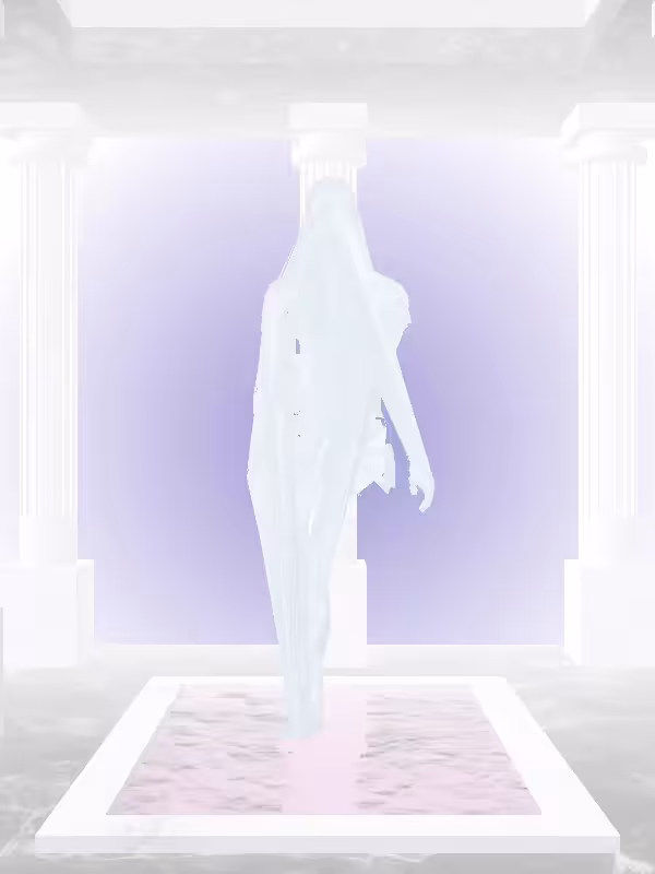 HeavenComputer: The Fragmented Receding Ethereal Blue Man #5208