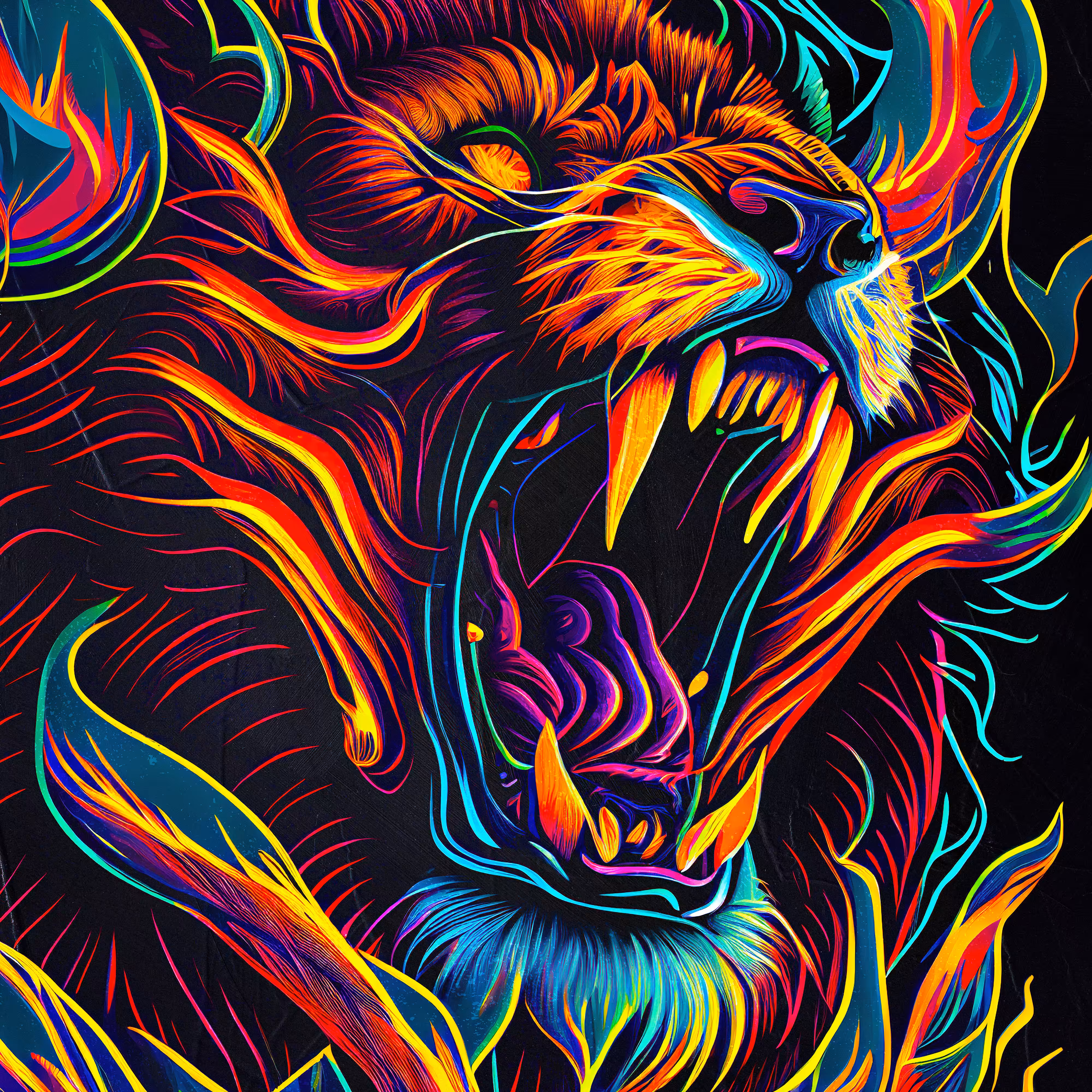 EPIC 😱 ART: Lion Roar I