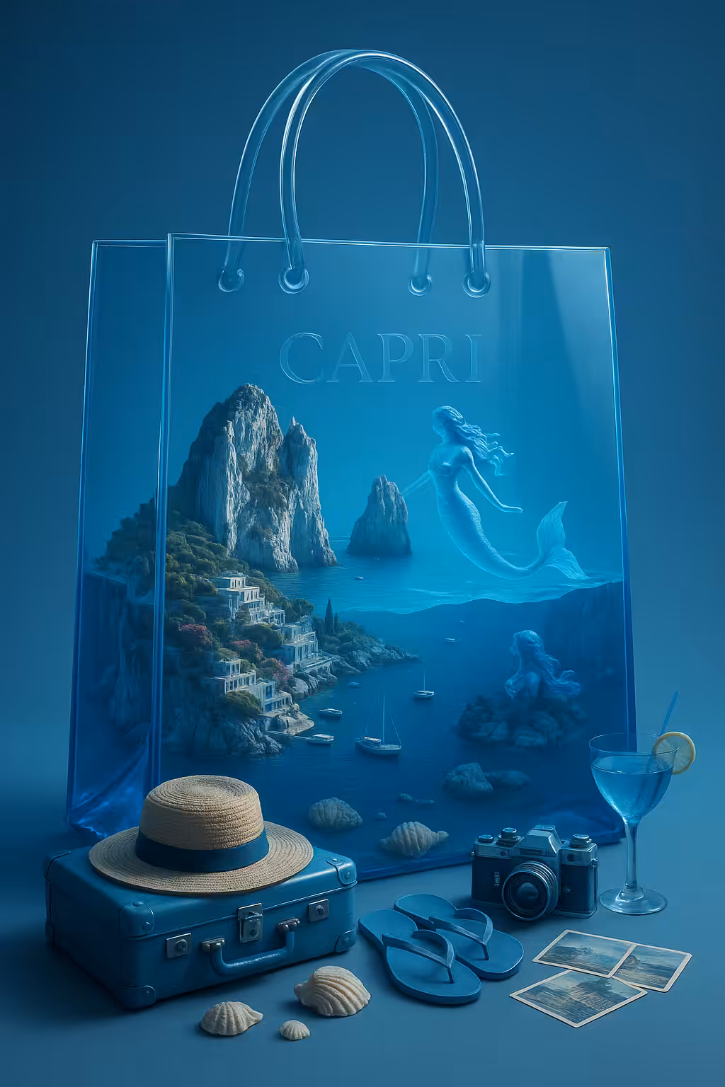 Suspended Capri – The Mermaid in the Bag