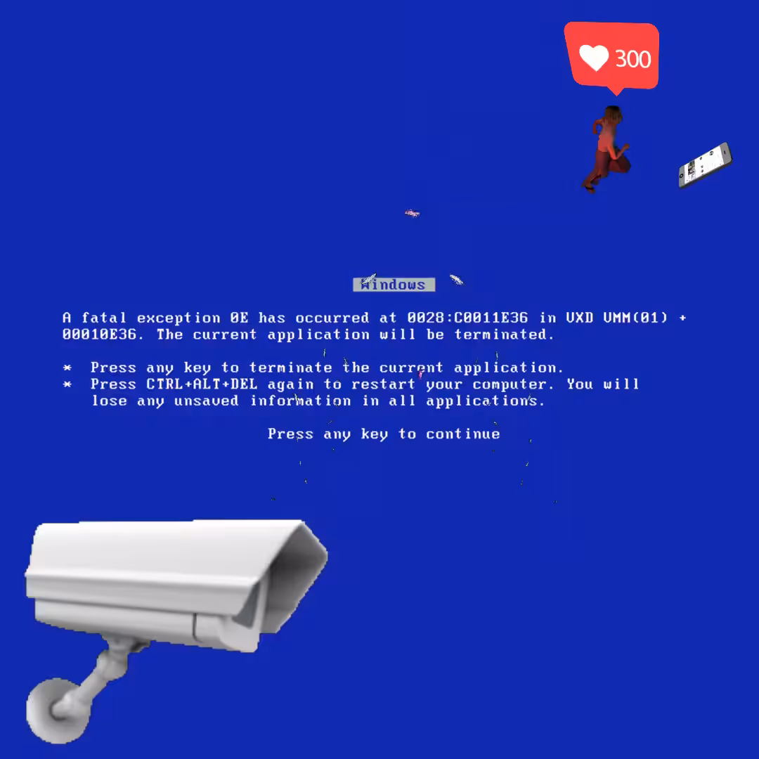 Canvas #332: blue screen. — watching. — lungs. — chasing clout. — dreamscape