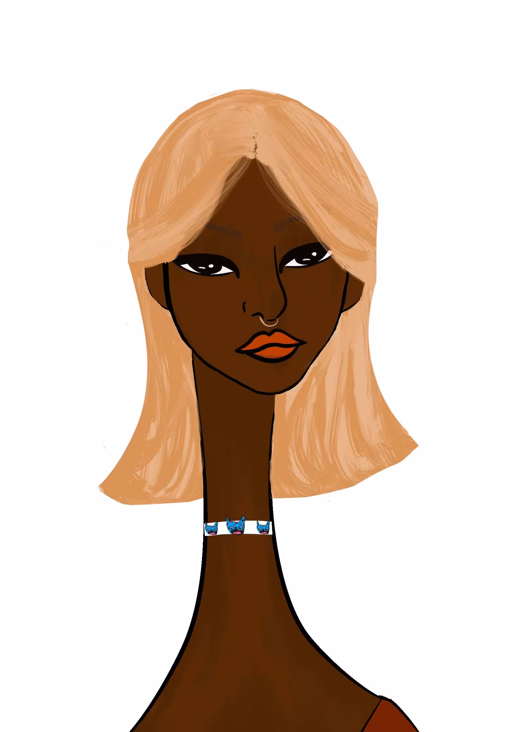 Long Neckie Lady #929