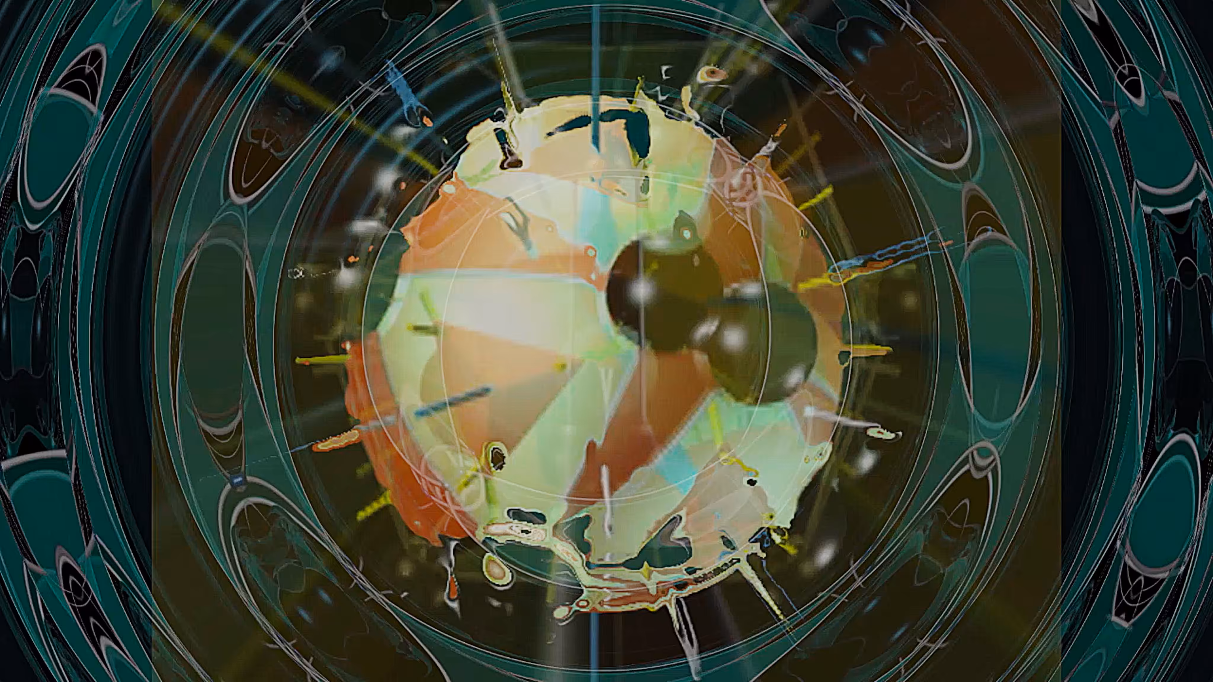 Anonymous Ambience, 2022: Orange Orb (Dissolving, Moment Two) 