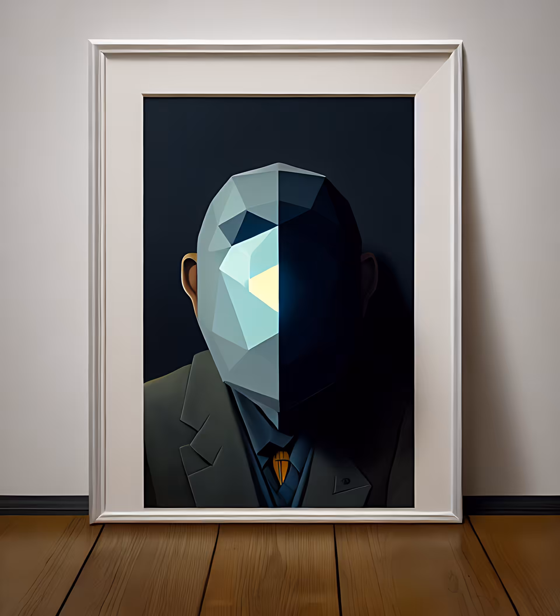 One  sided geometric portrait 