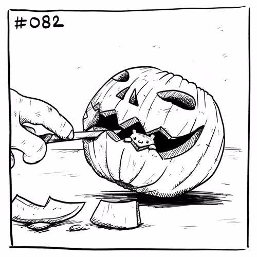 Suicidal Hamster #082 - Pumpkin Carving