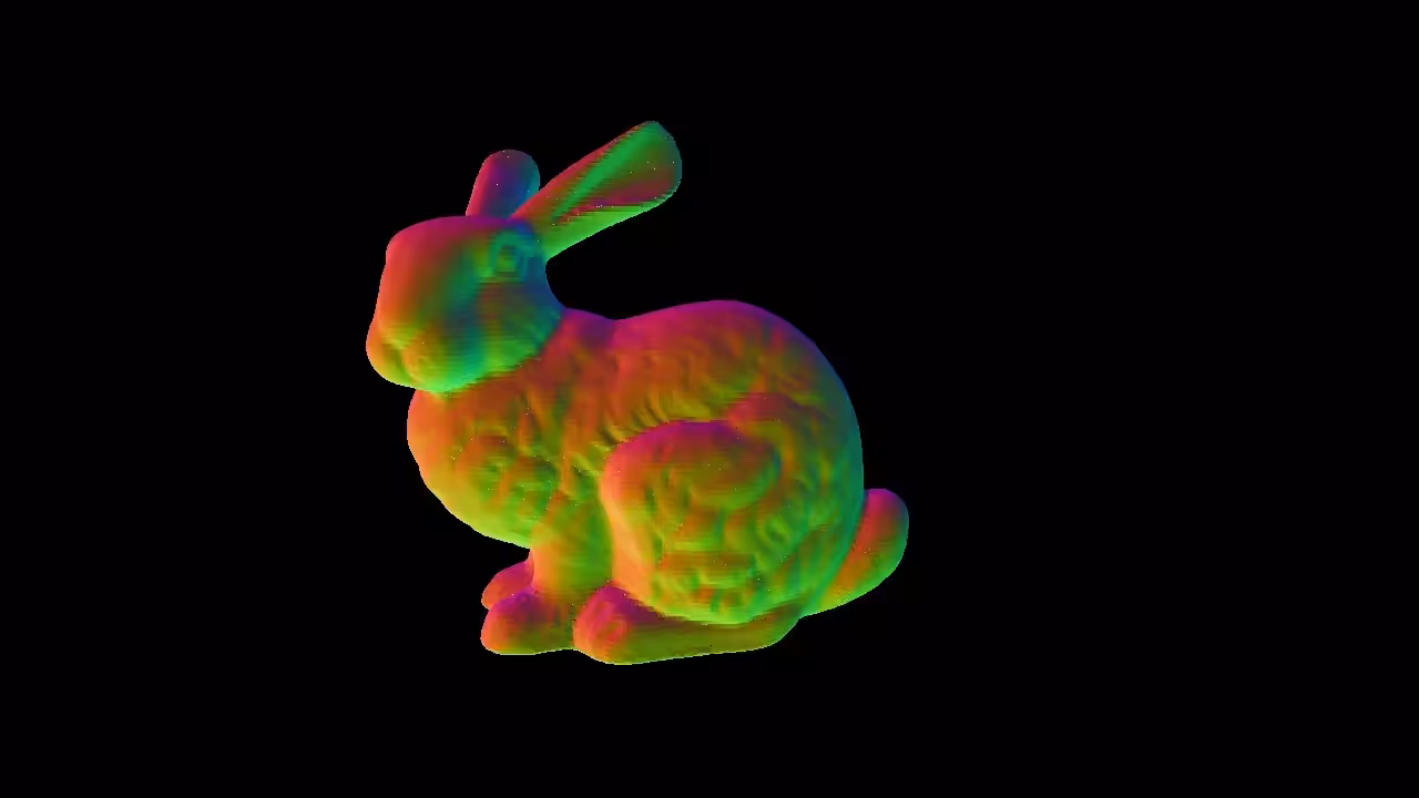 Deconstructed Perception: The Fractured Bunny