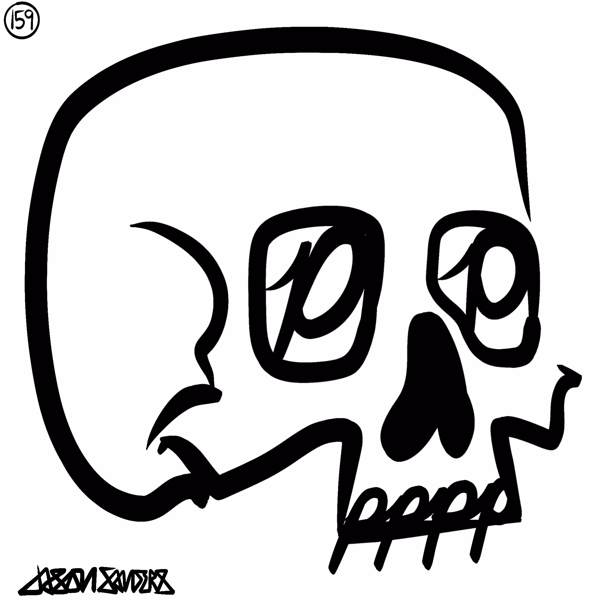 Skull Lines “Two” By DrainedEye | #159