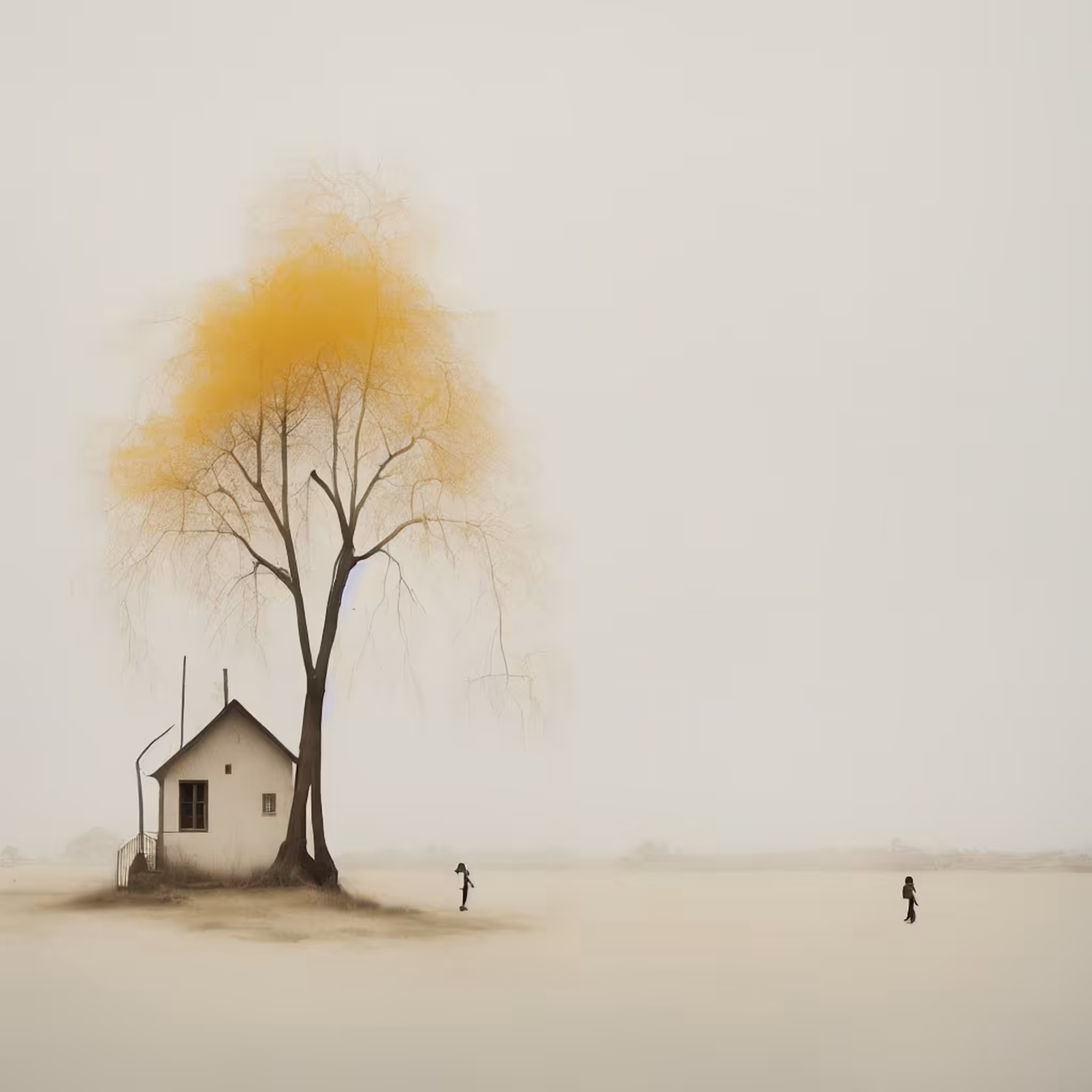 Yellow Trees and Houses - 1 #50