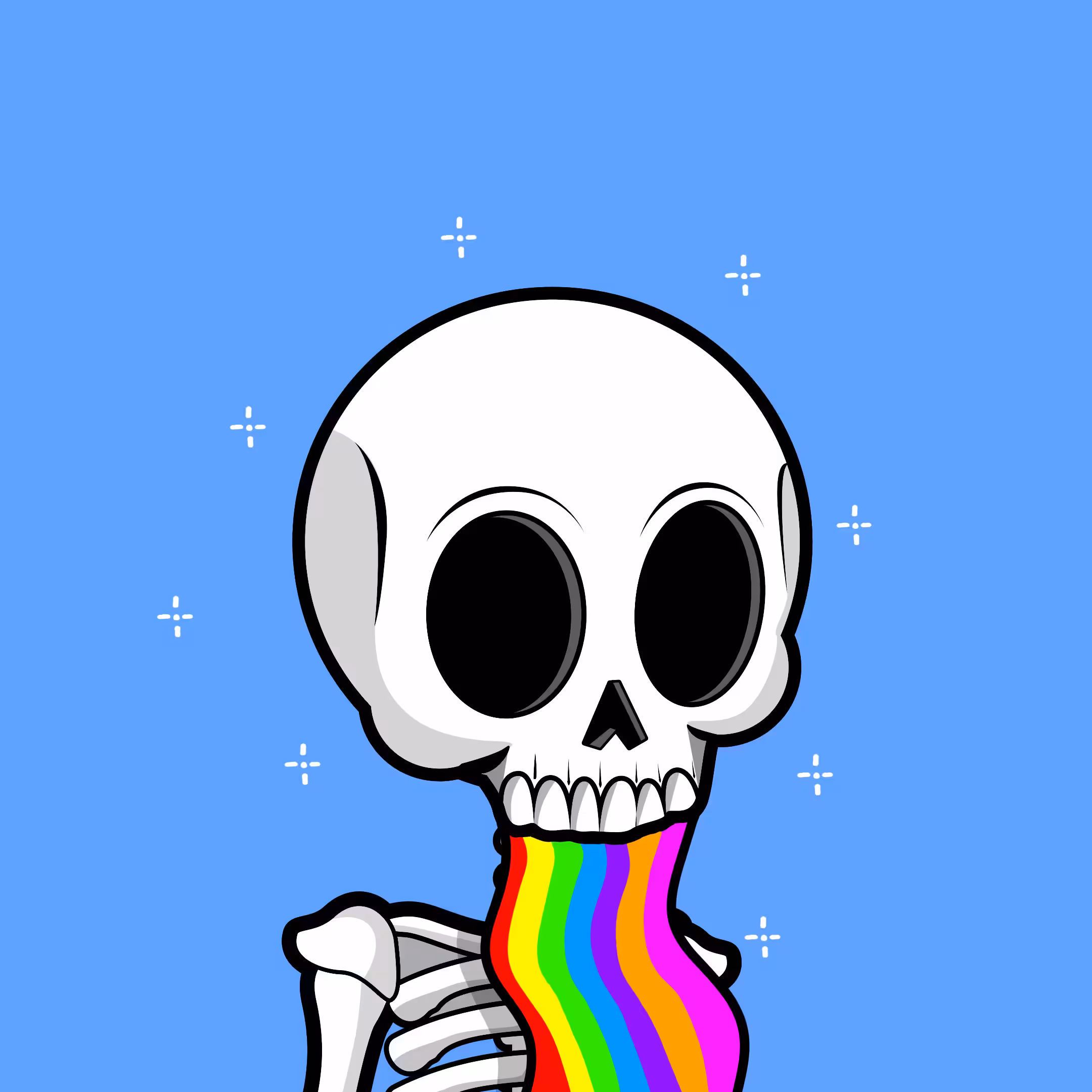 Edgar The Skeleton - Rainbow #135
