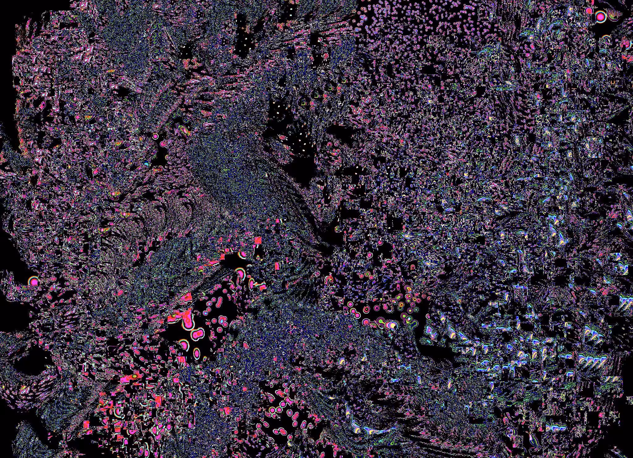 abstract in pixels colors and bubbles