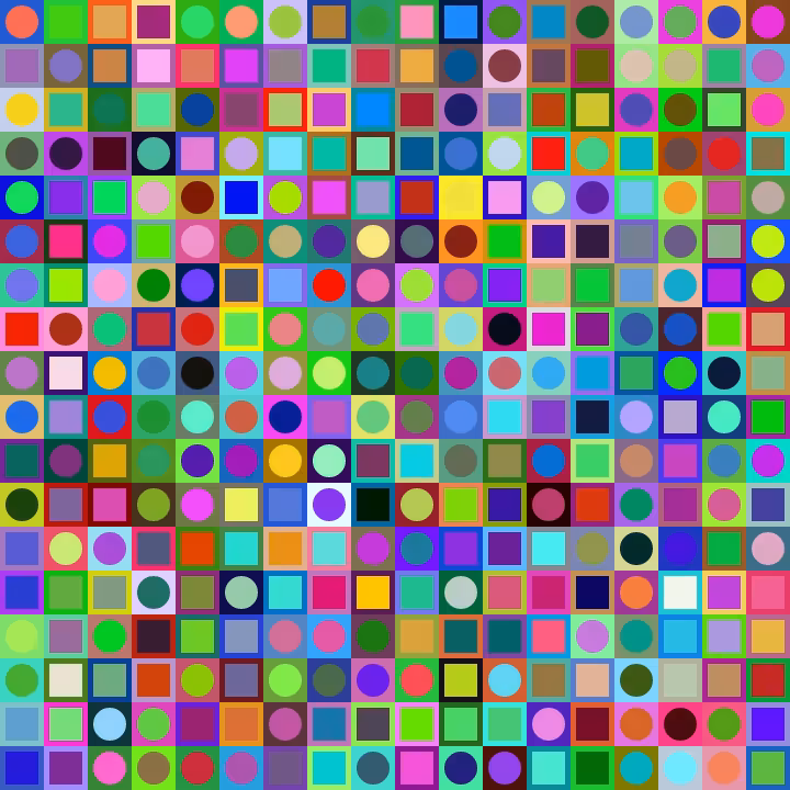 Square Dot Composition #131