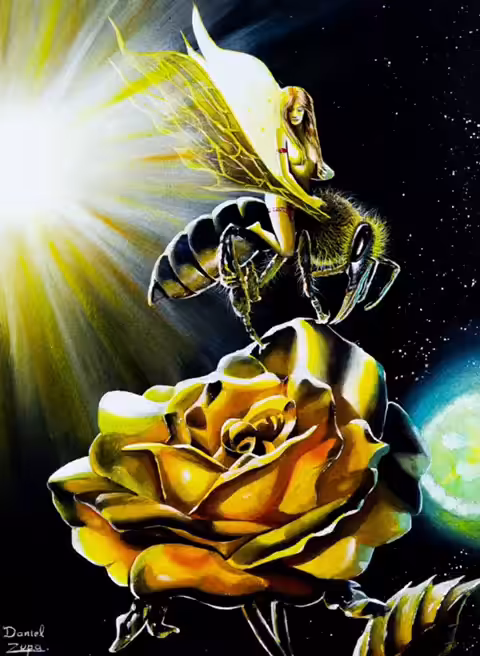 Golden rose by Daniel Zupa
