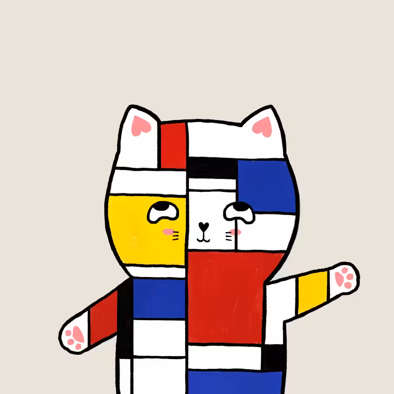 Naughty cat X Famous artists