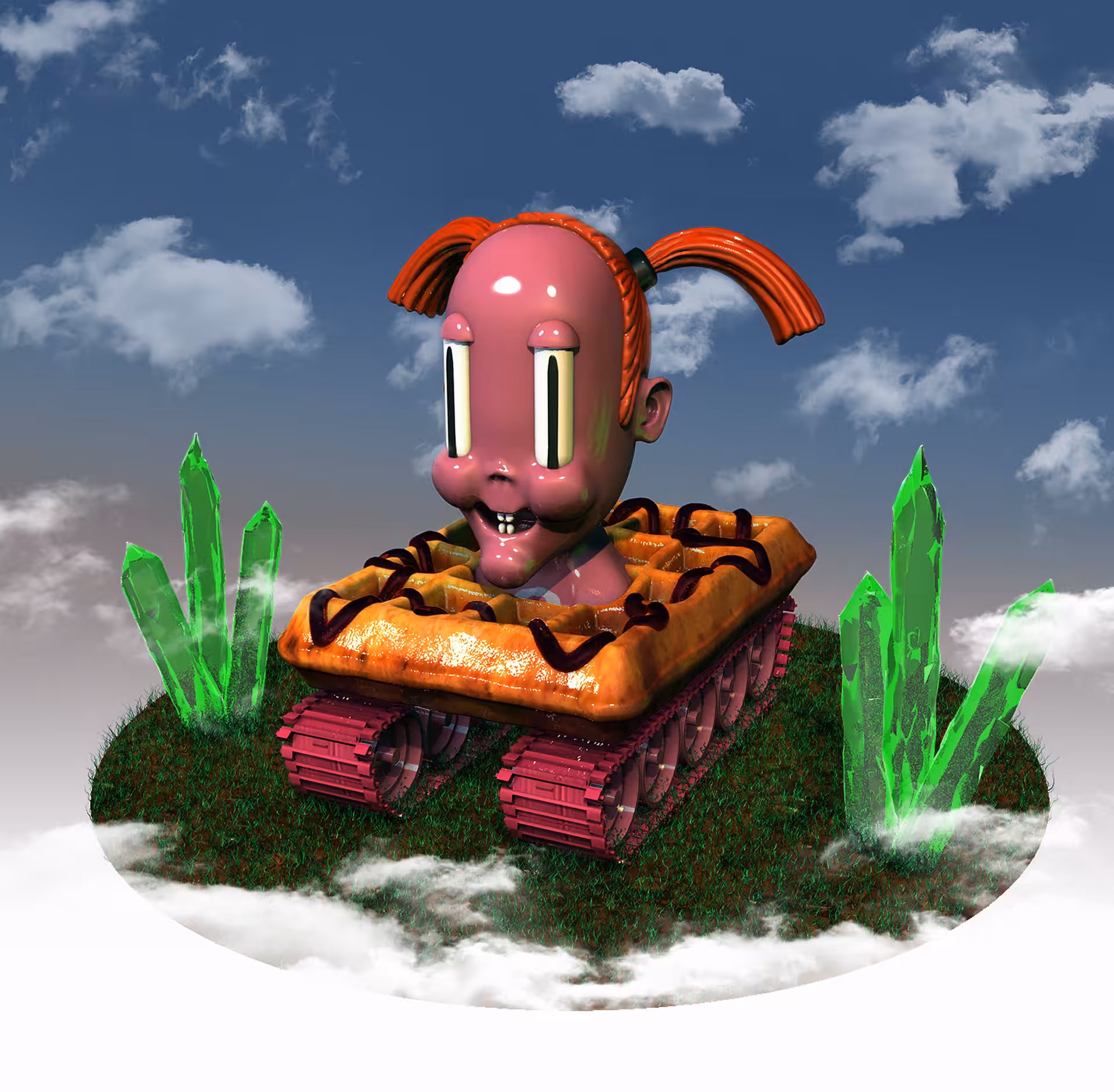 Corenick (Michał Mierzejewski), Redhead Girl Waffle Tank 