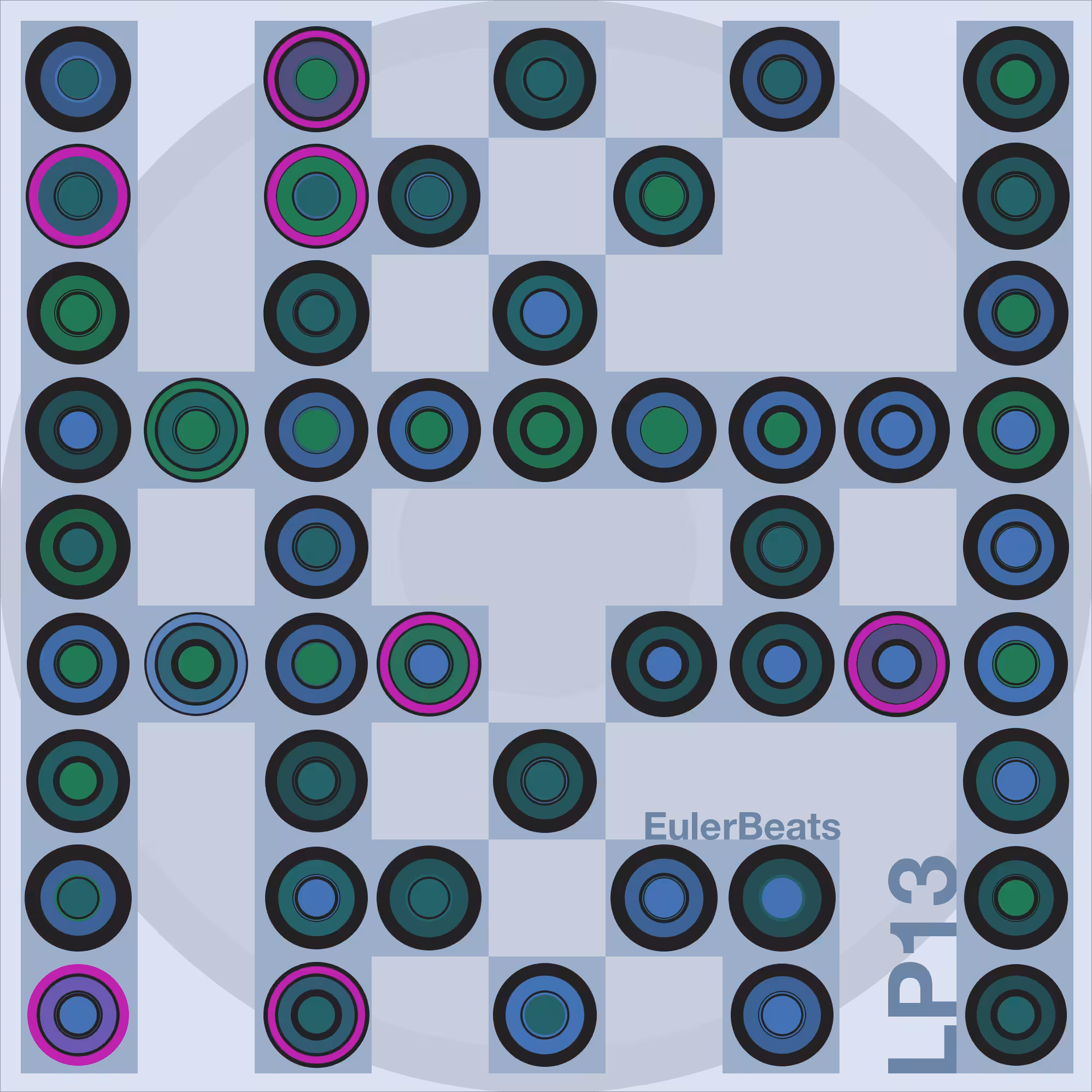 Eulerbeats LP13 Generative Cover Art: #24