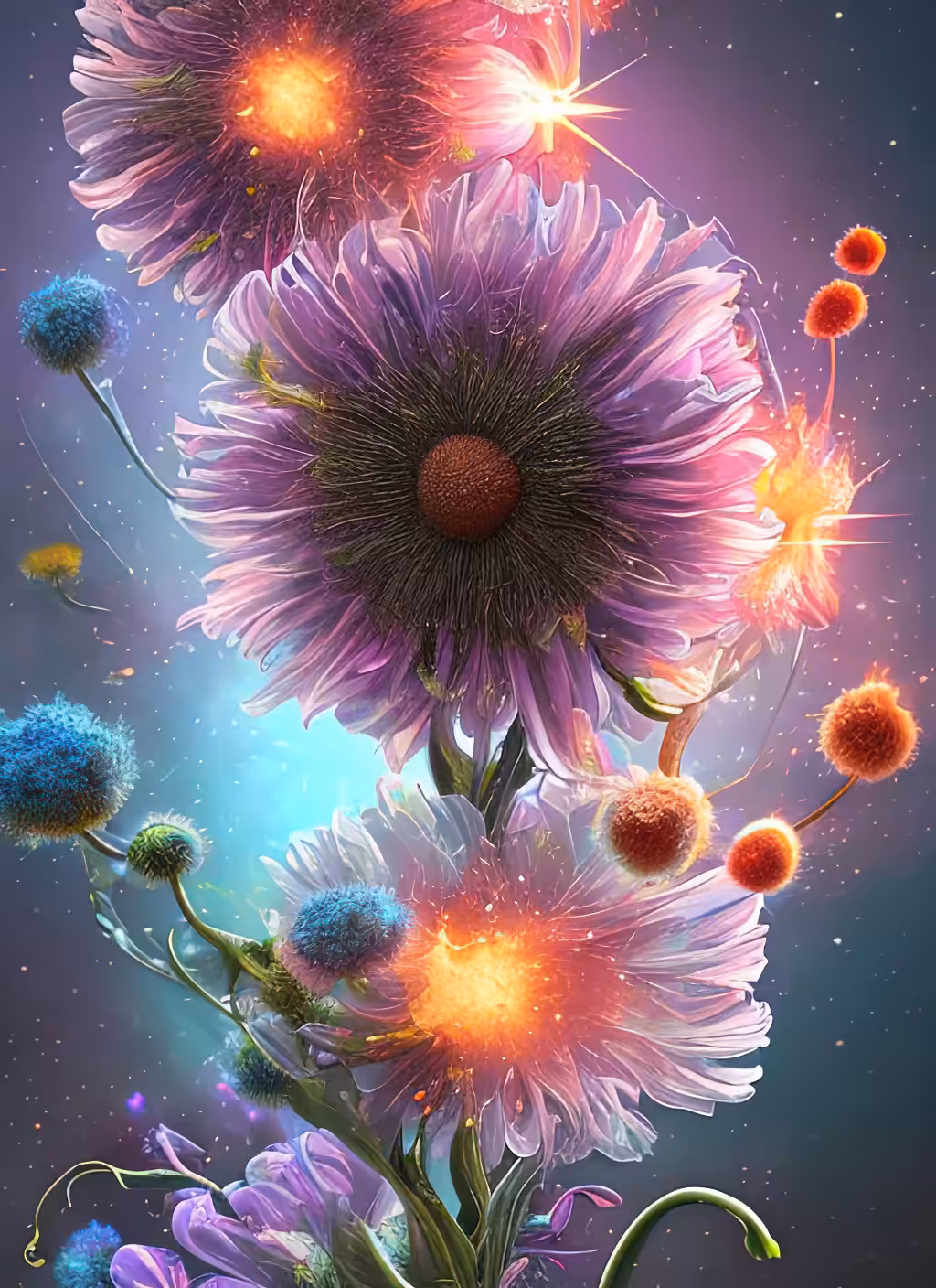 Power coming from flower