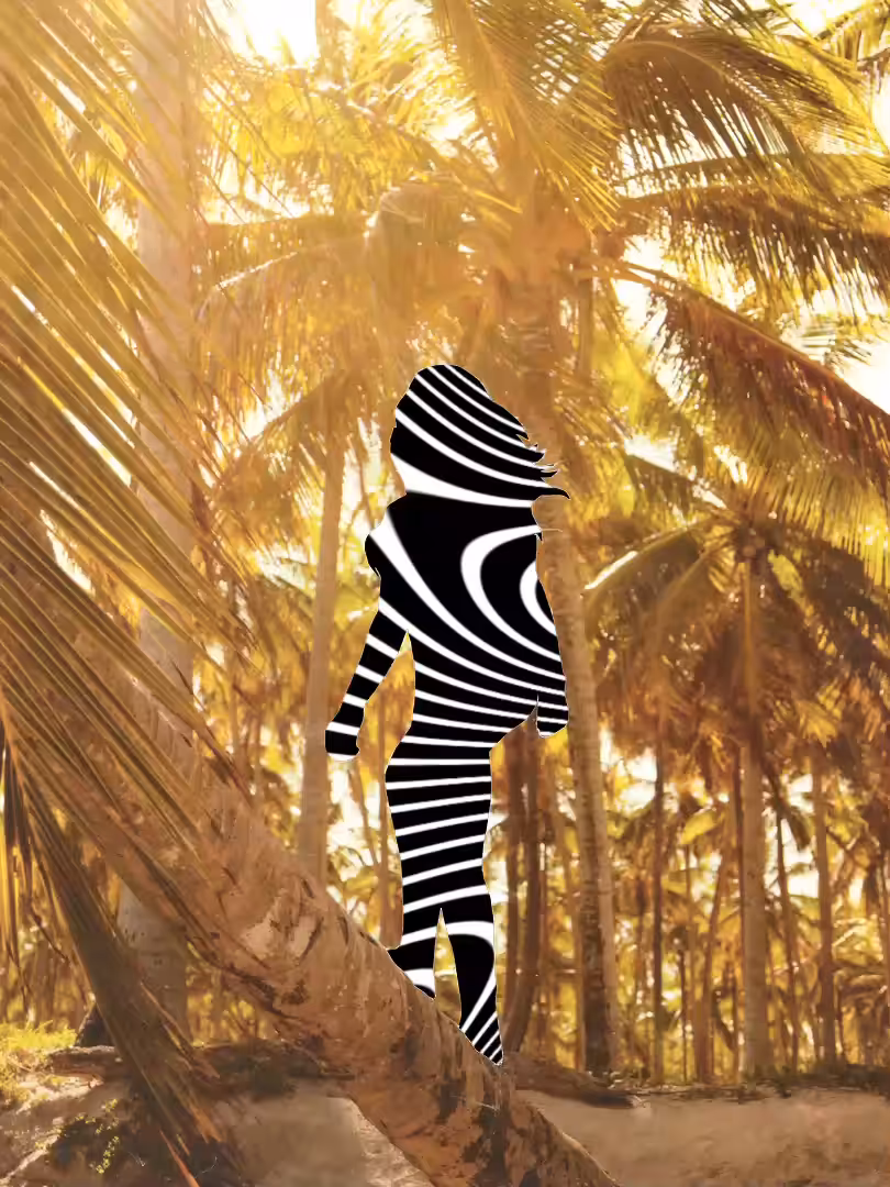 Silhouette portal, Palm - animated