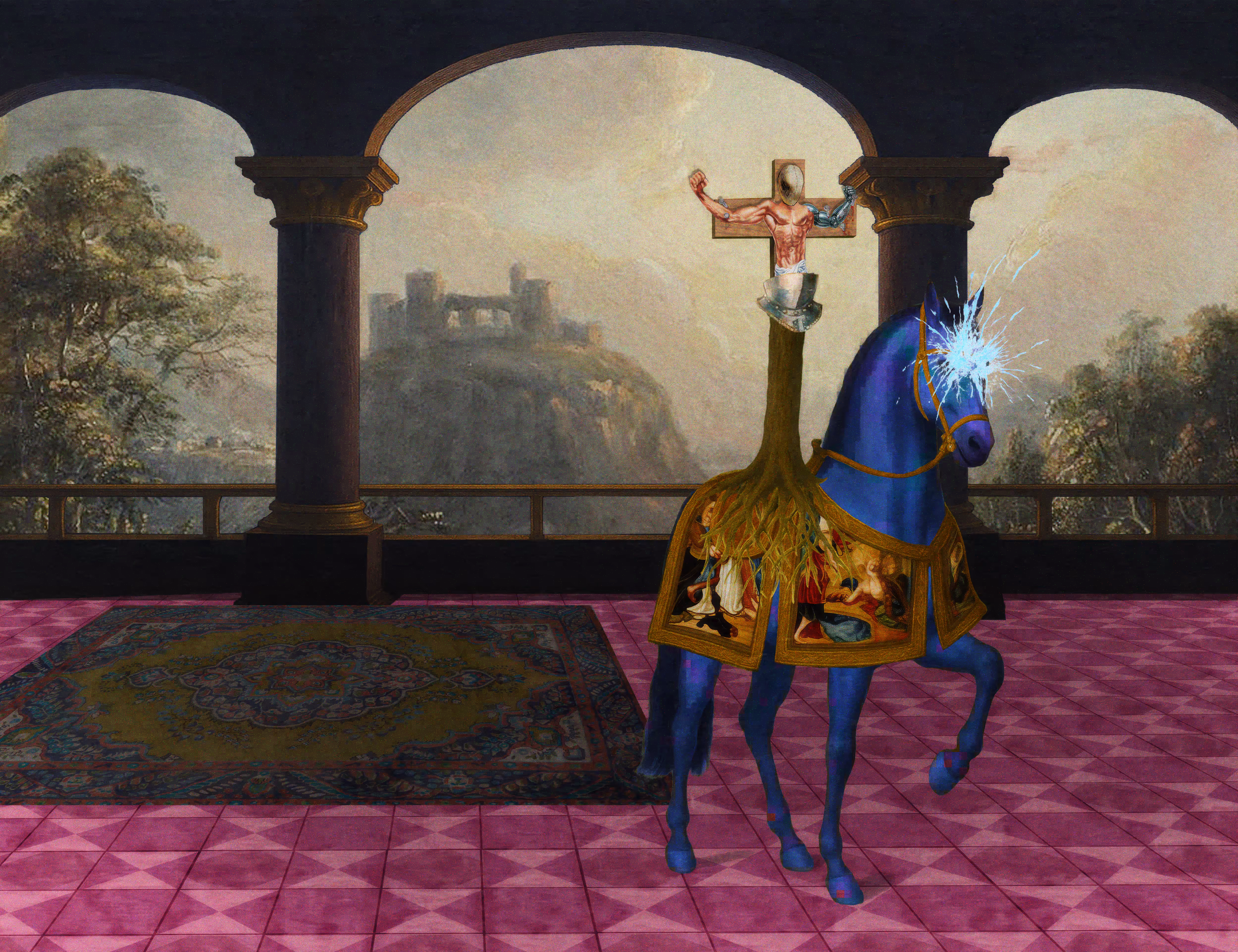 The Pilgrim’s Living Room Crucifixion; Mona Lisa Hyper-Gamble #197