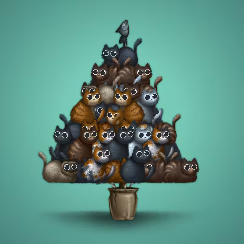 Fluffy Christmas Tree #28