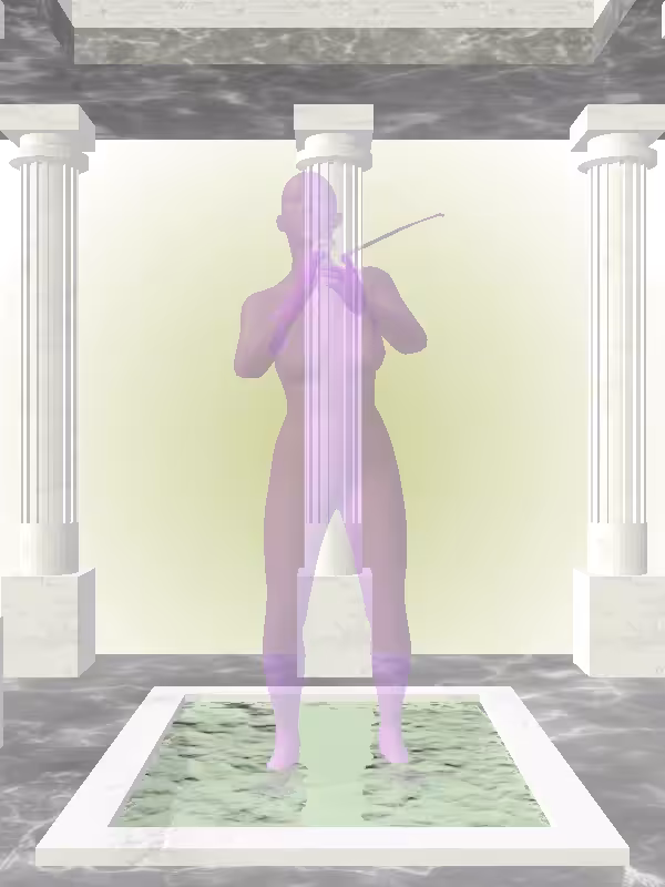 HeavenComputer: The Fading Cheering Glossy Violet Woman #97