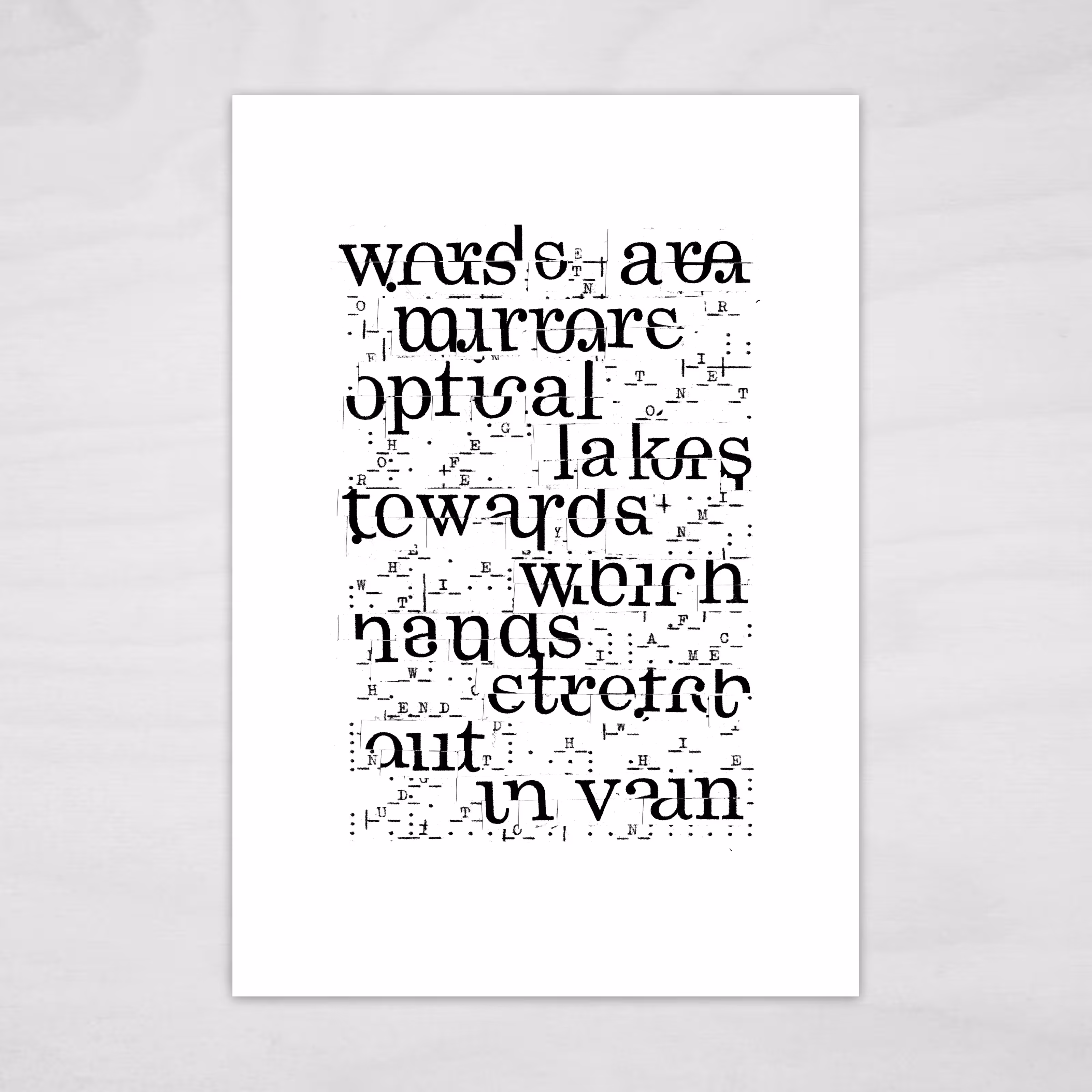 Words Are Mirrors
