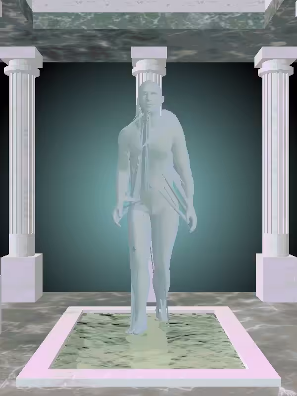 HeavenComputer: The Receding Matte Pale Green Man #255